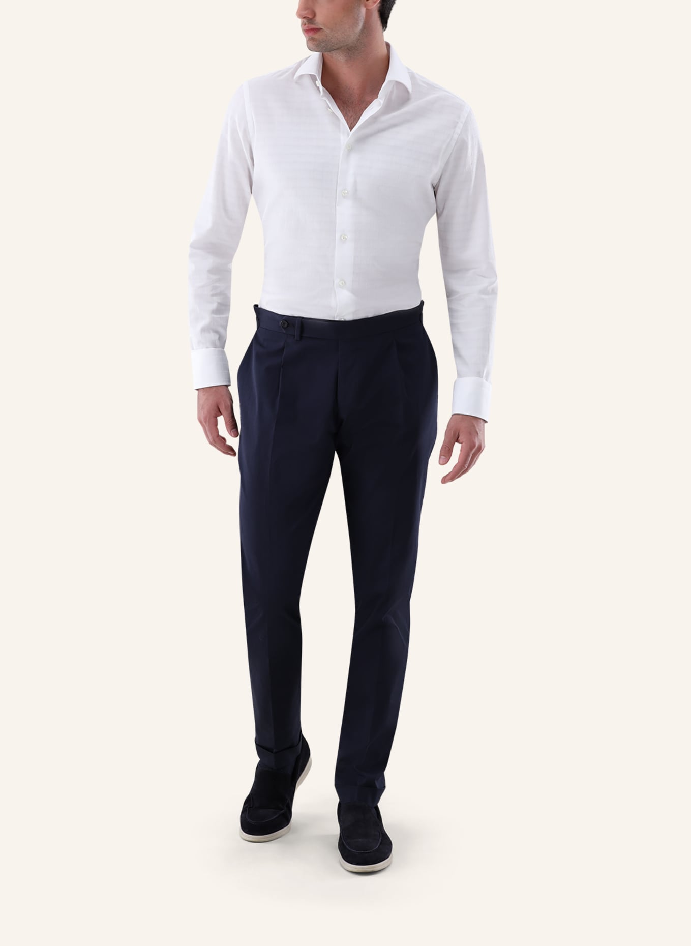 van Laack Hemd Slim Fit: WEISS