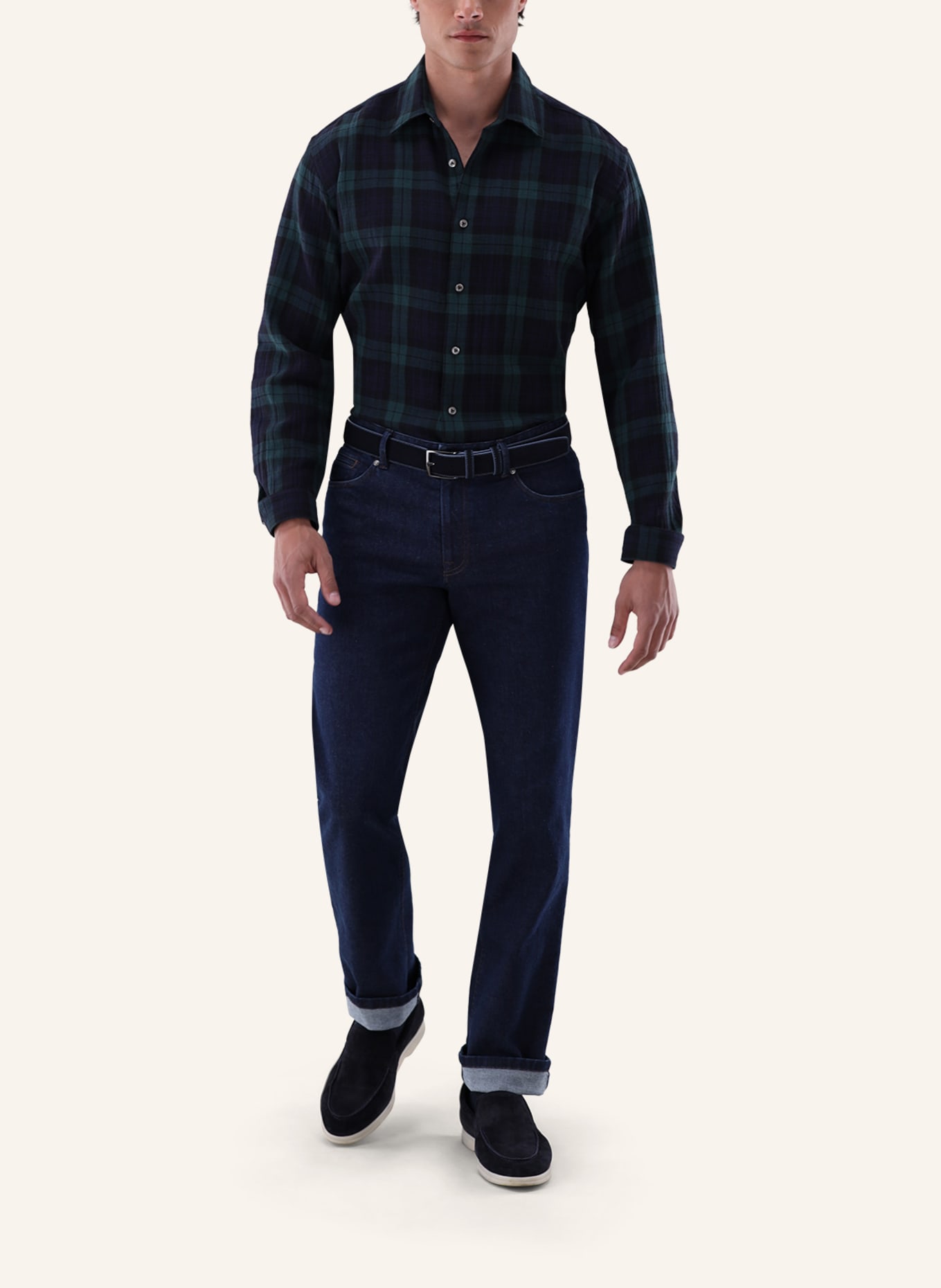 van Laack Hemd Tailor Fit: DUNKELBLAU