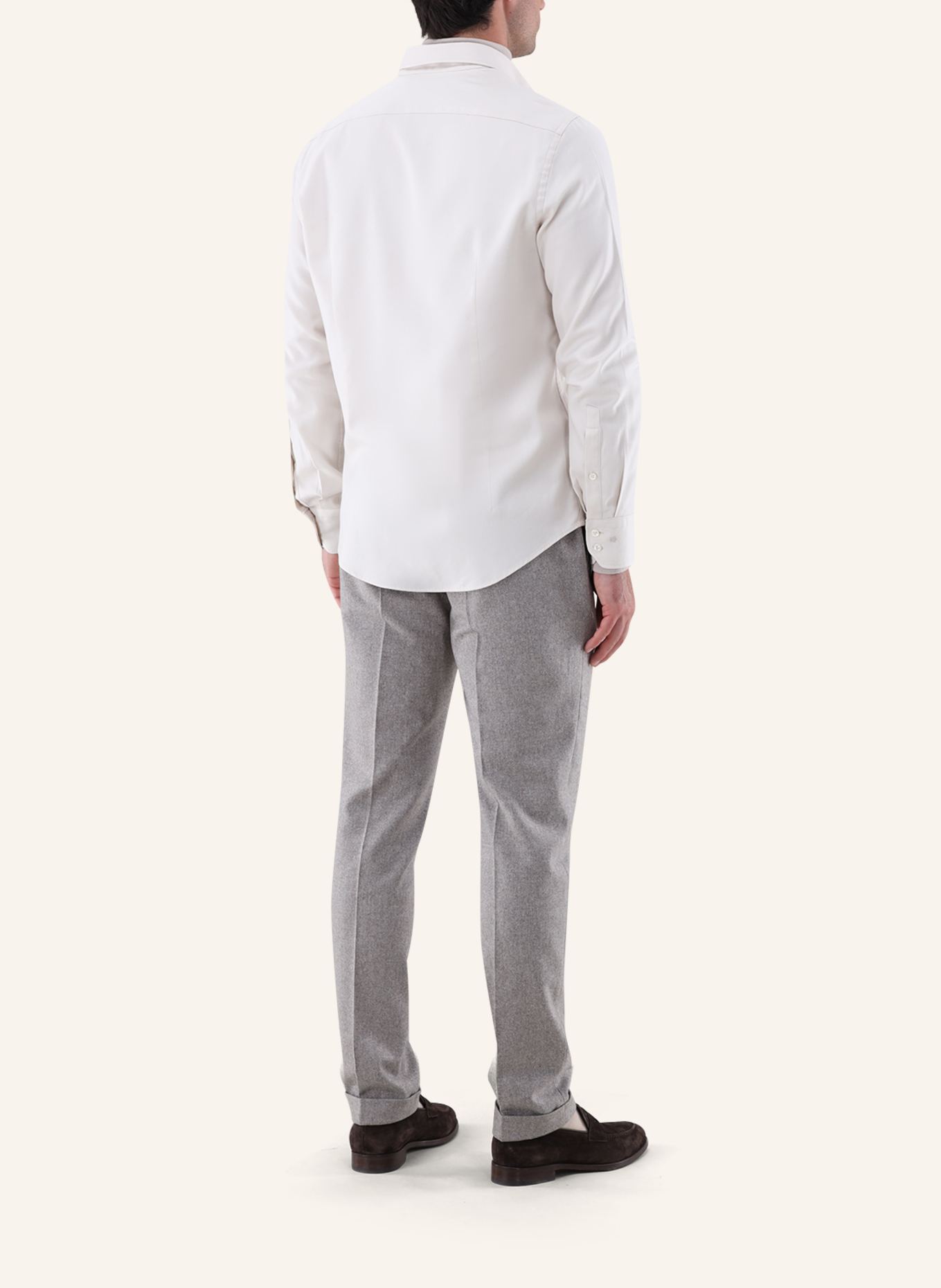 van Laack Hemd Slim Fit: BEIGE/ BRAUN