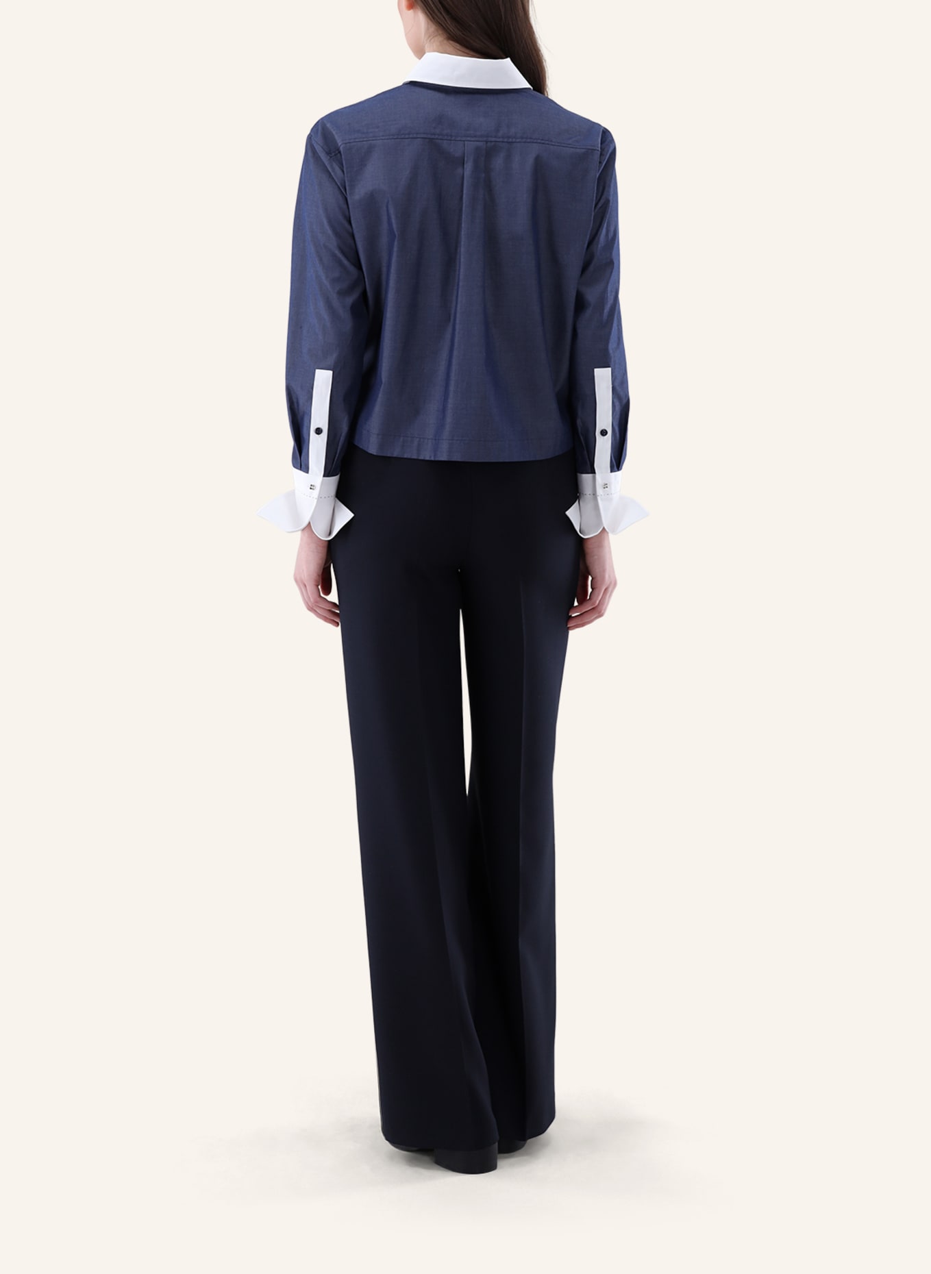 van Laack Bluse Modern Fit: DUNKELBLAU