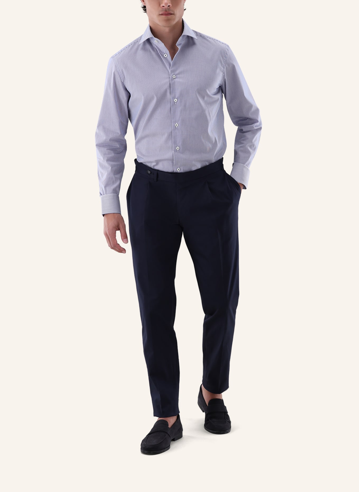 van Laack Hemd Tailor Fit: DUNKELBLAU