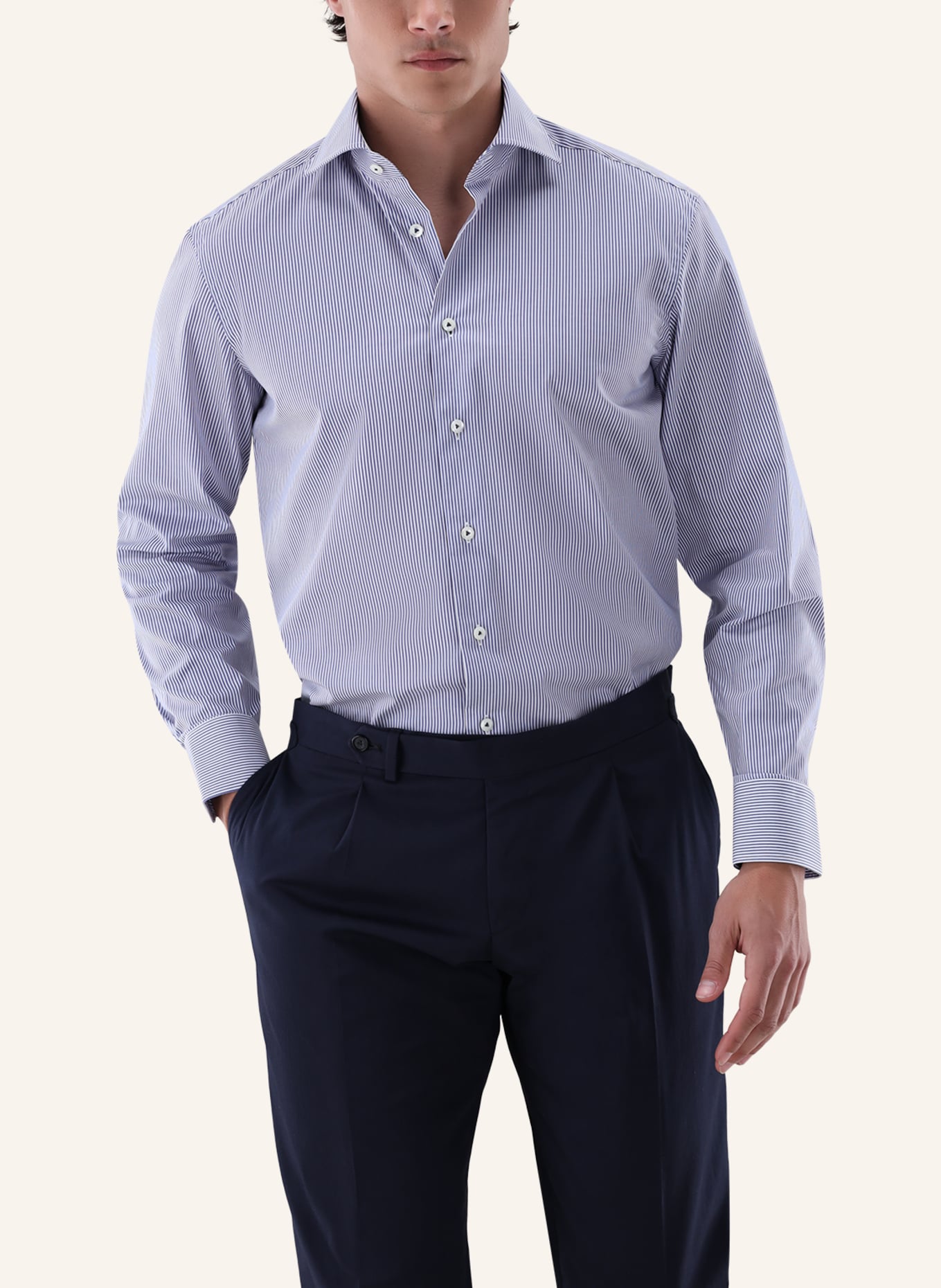 van Laack Hemd Tailor Fit: DUNKELBLAU