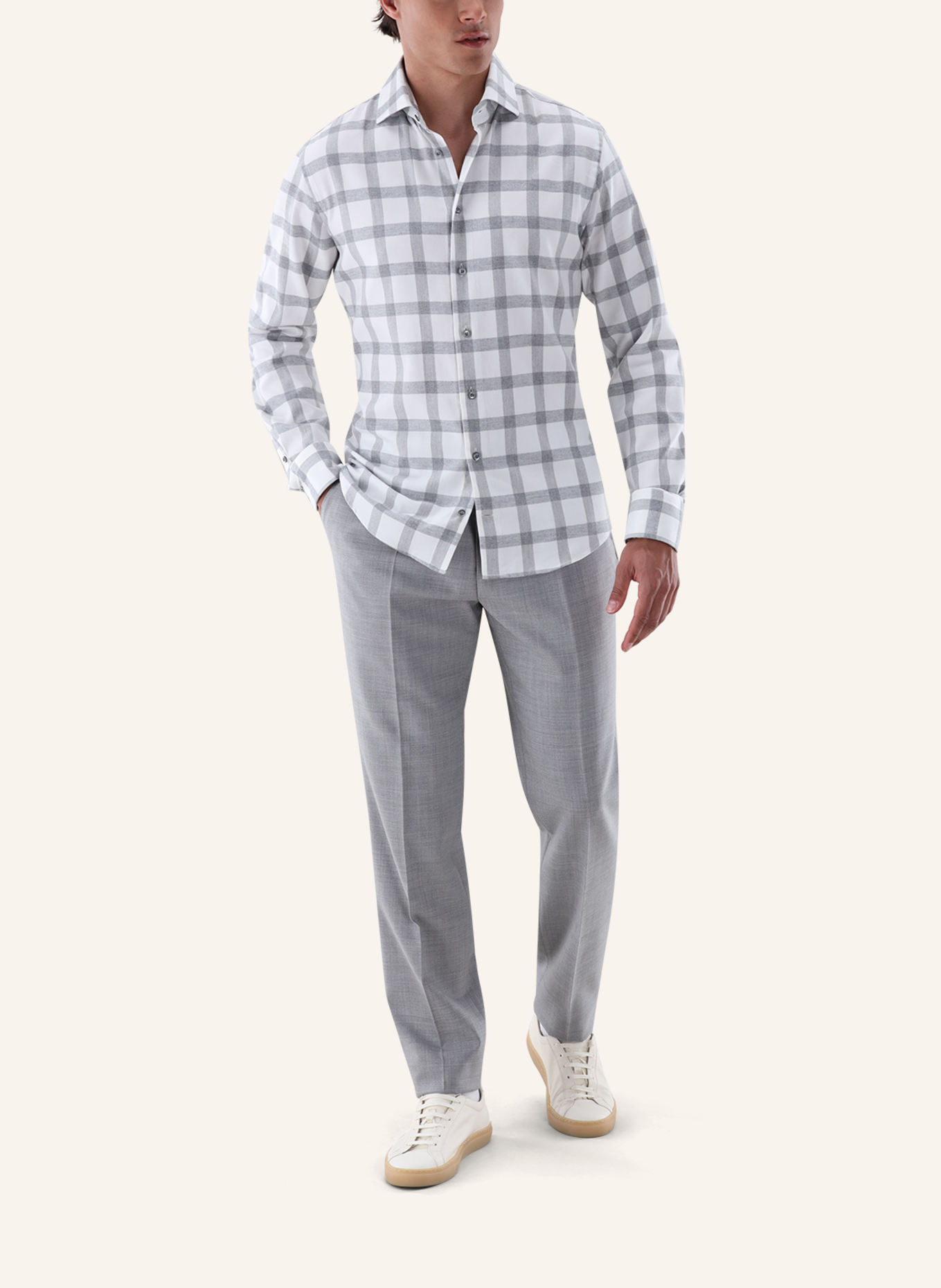 van Laack Hemd Slim Fit: GRAU