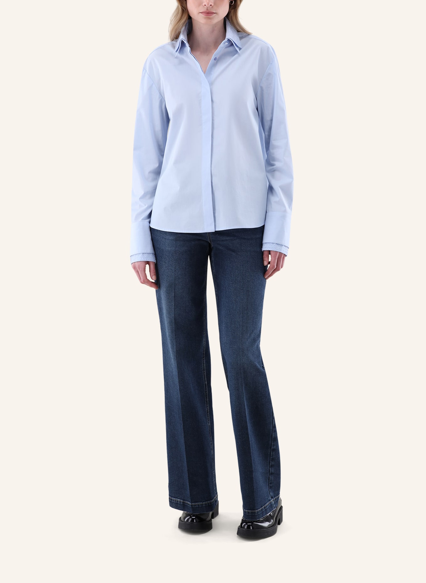 van Laack Bluse Modern Fit: BLAU