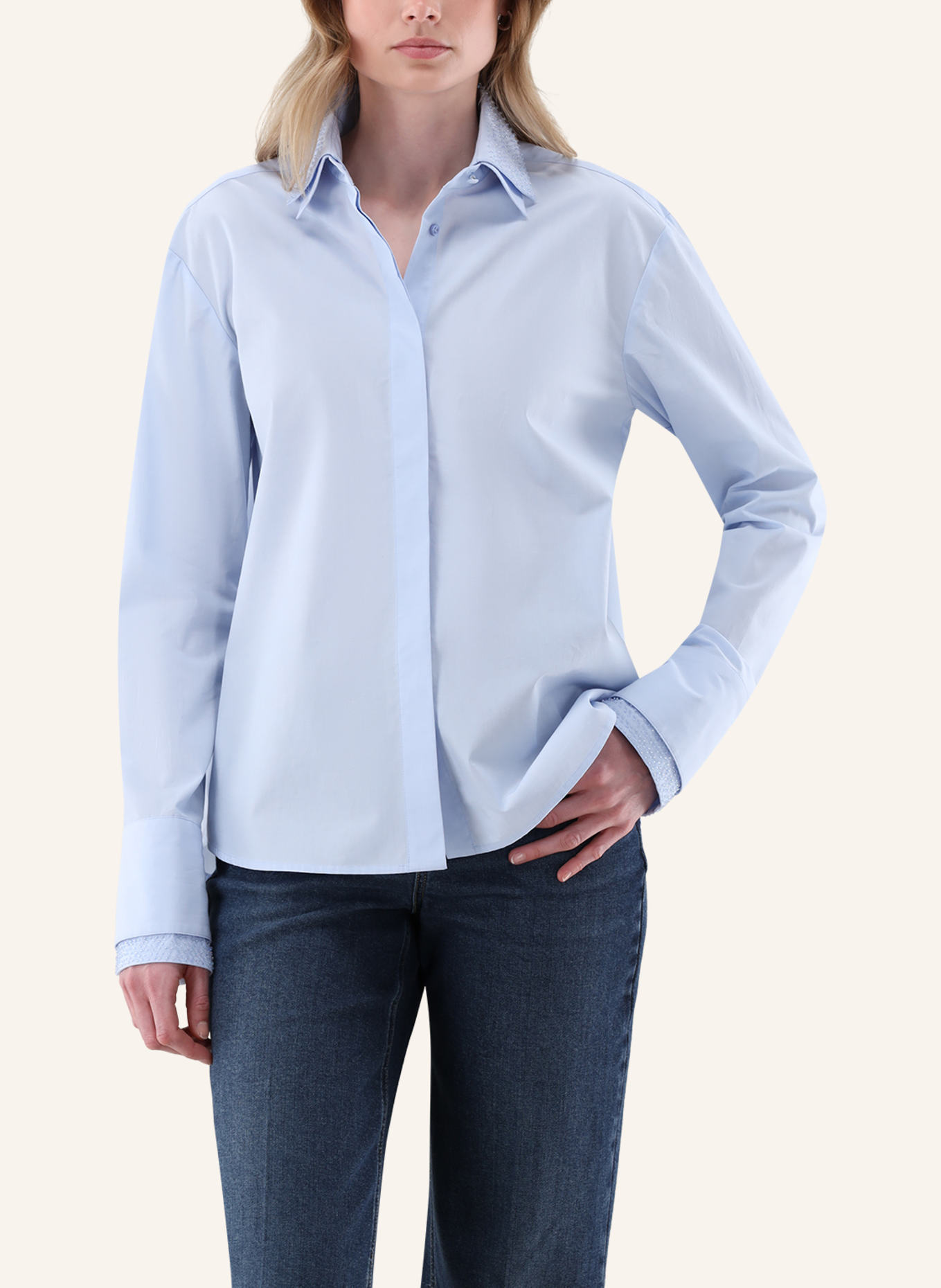 van Laack Bluse Modern Fit: BLAU