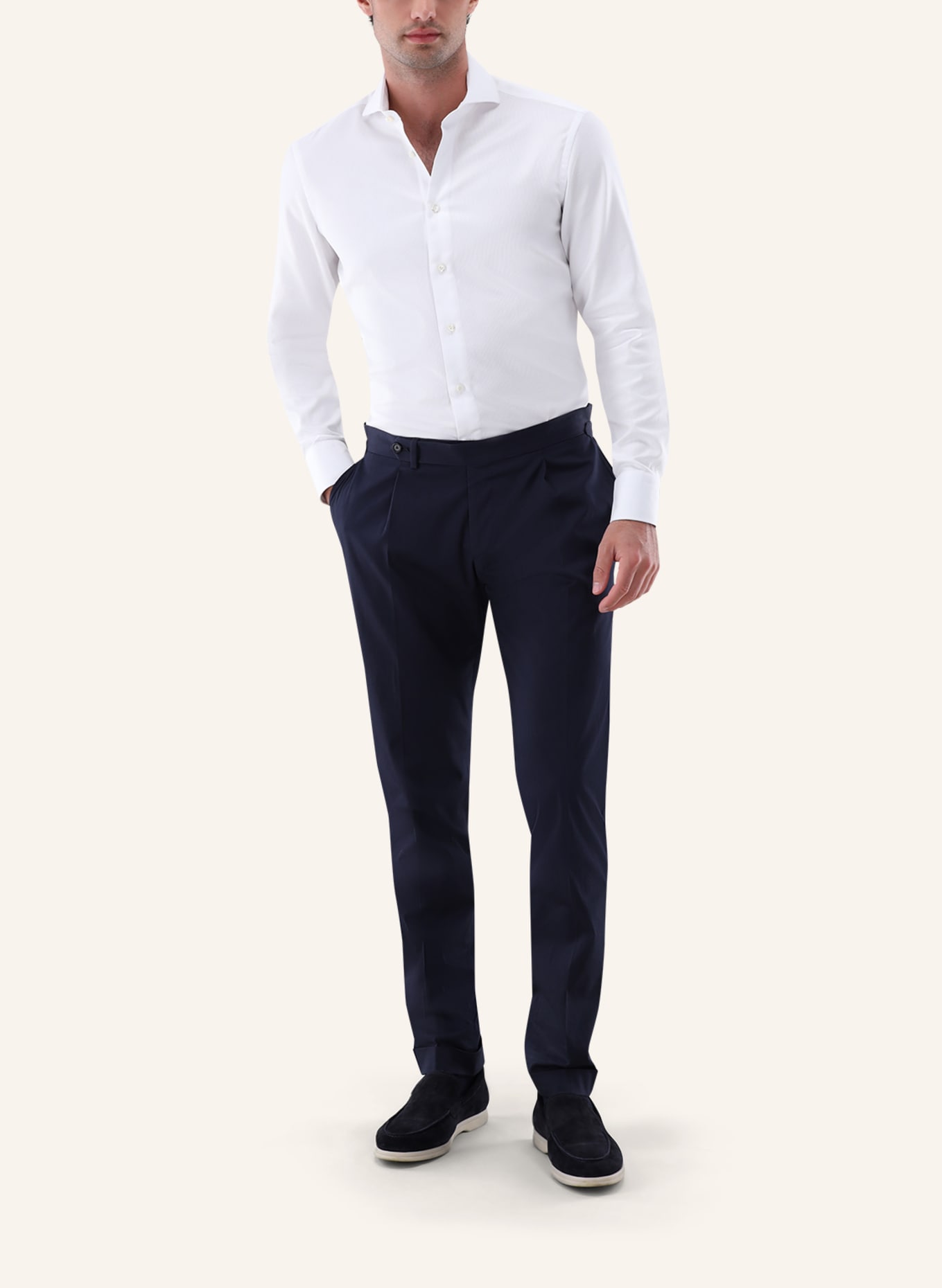 van Laack Hemd Tailor Fit: WEISS