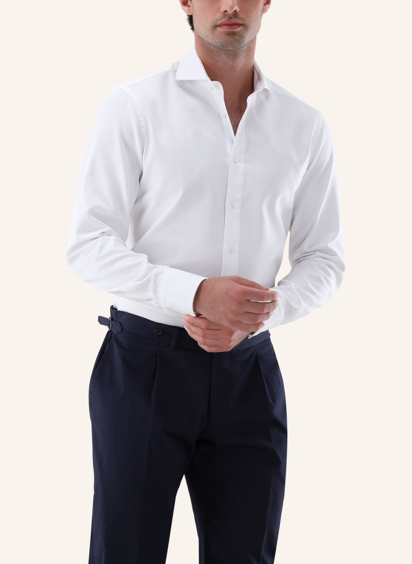 van Laack Hemd Tailor Fit: WEISS