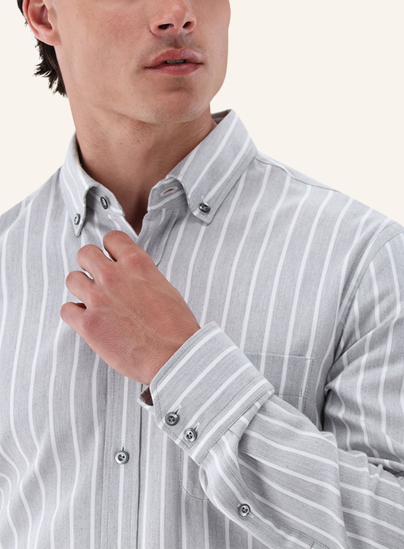 van Laack Hemd Tailor Fit: GRAU