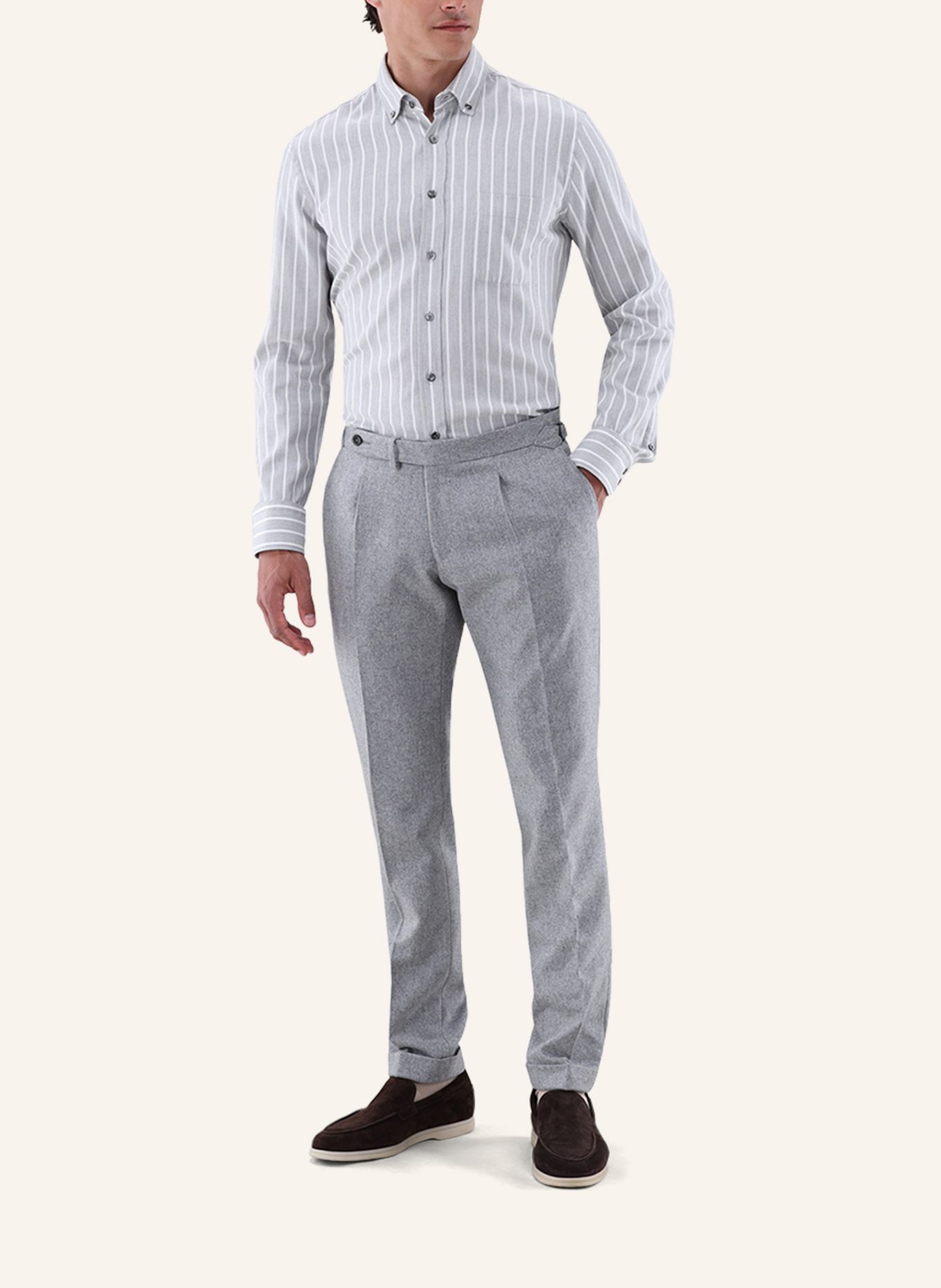 van Laack Hemd Tailor Fit: GRAU