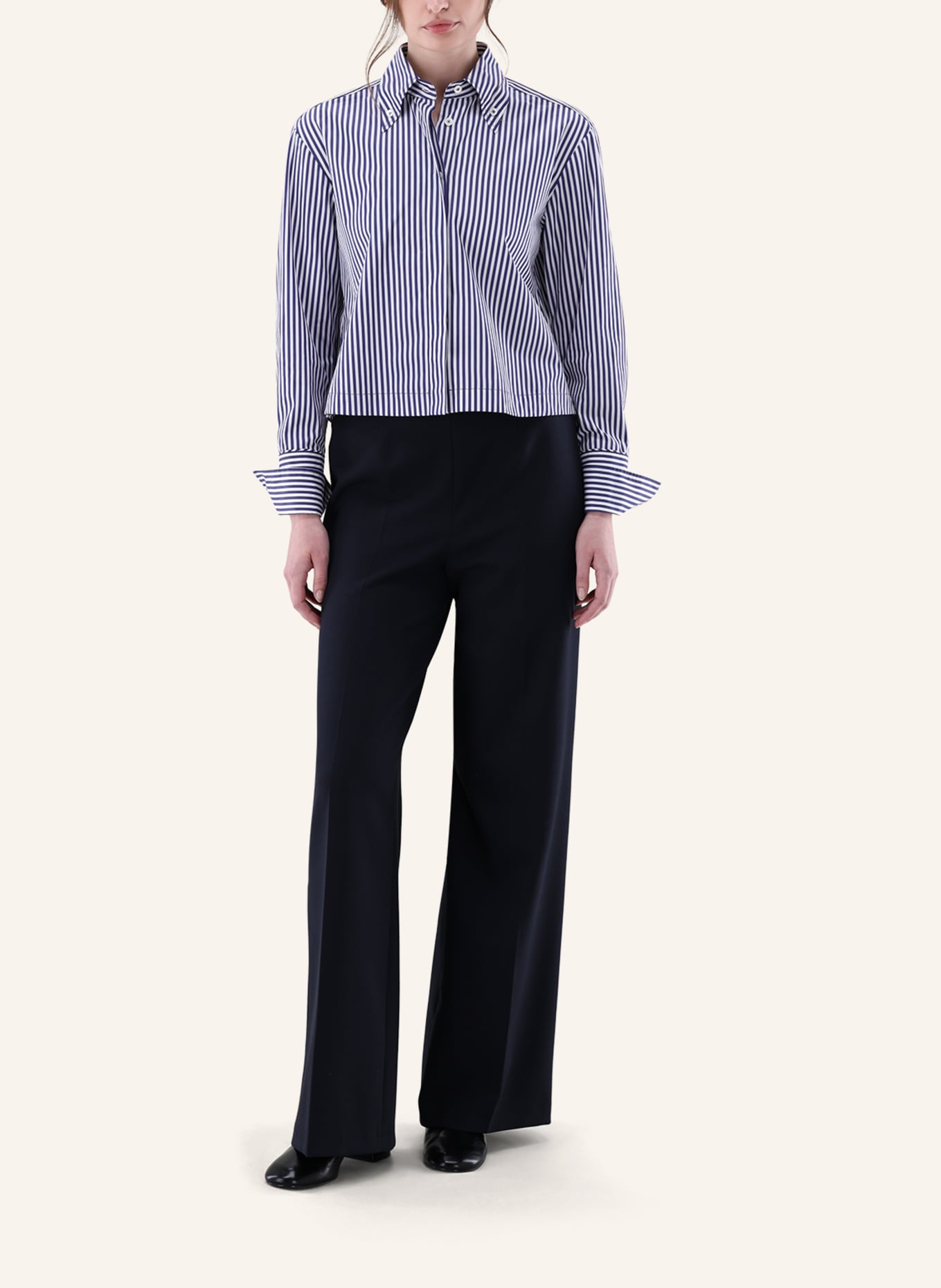 van Laack Bluse Modern Fit: DUNKELBLAU