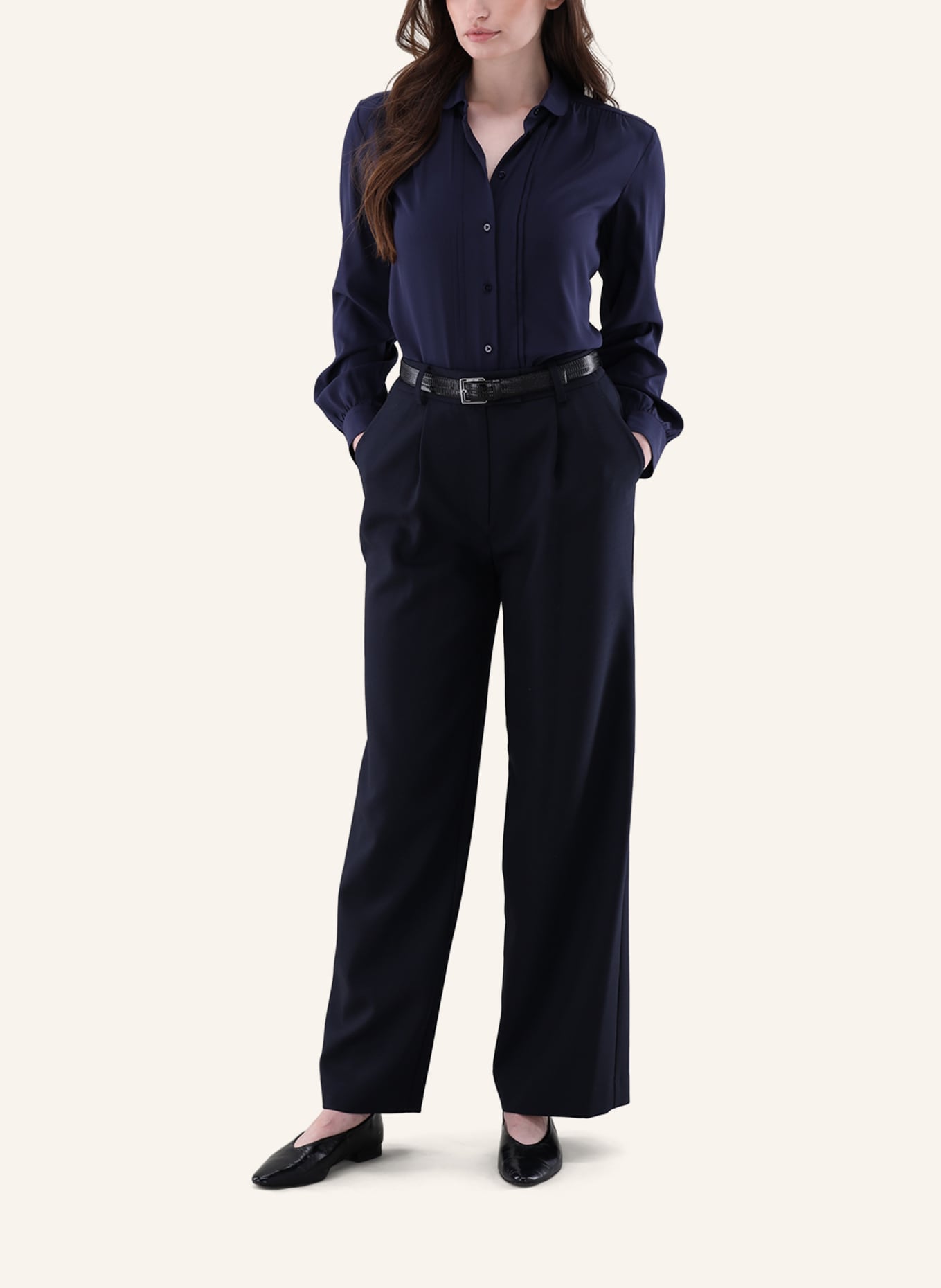 van Laack Bluse Modern Fit: DUNKELBLAU