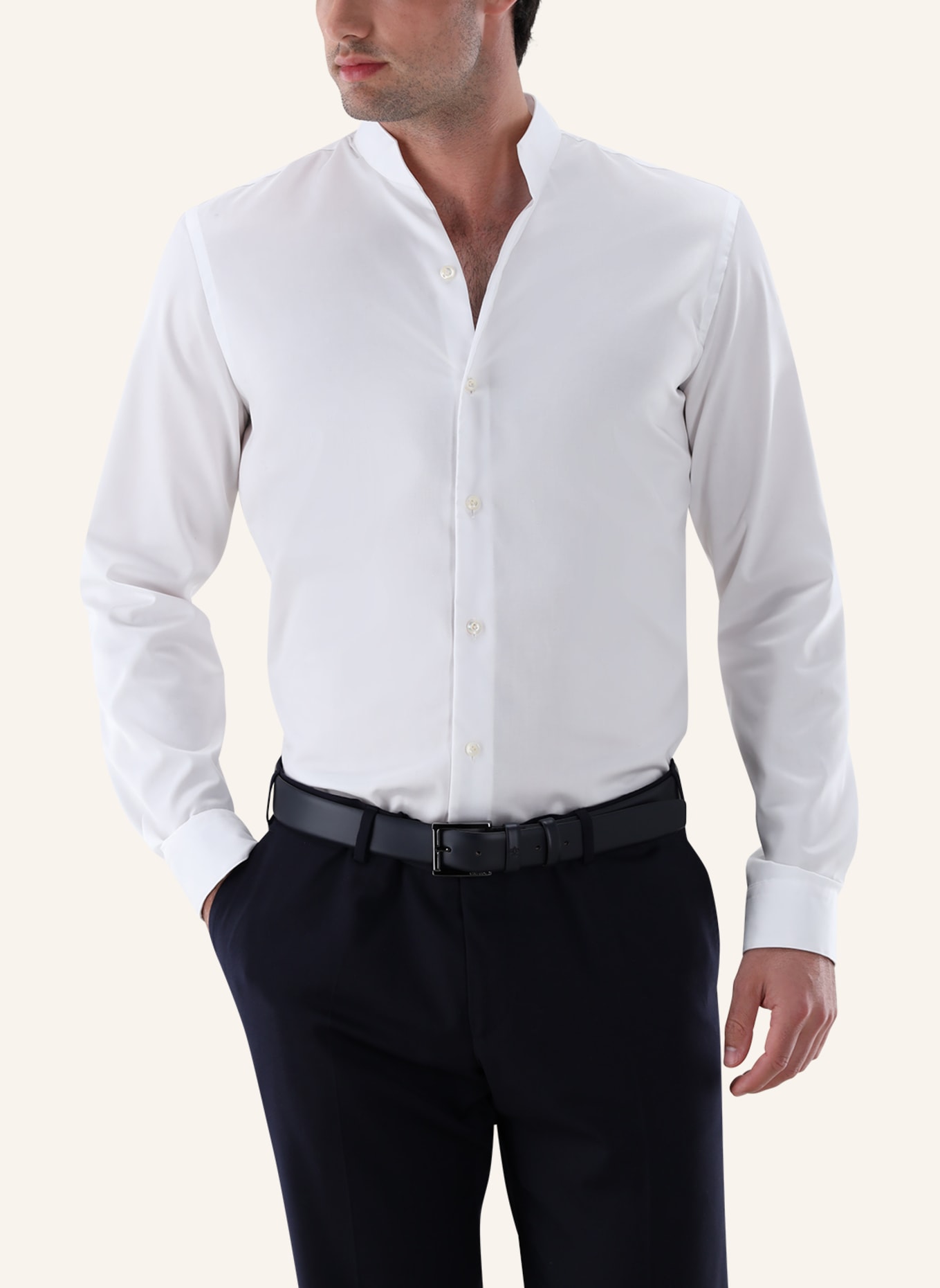 van Laack Hemd Slim Fit: WEISS