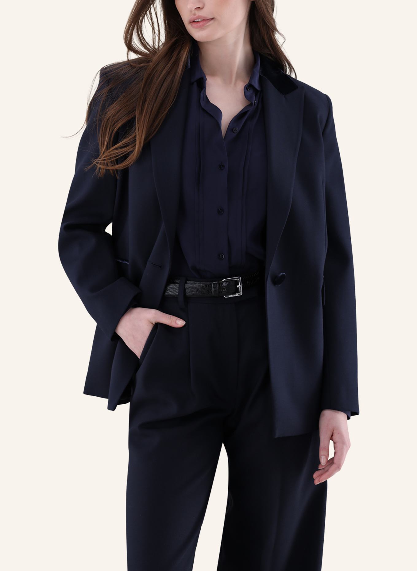 van Laack Mantel Modern Fit: BLAU