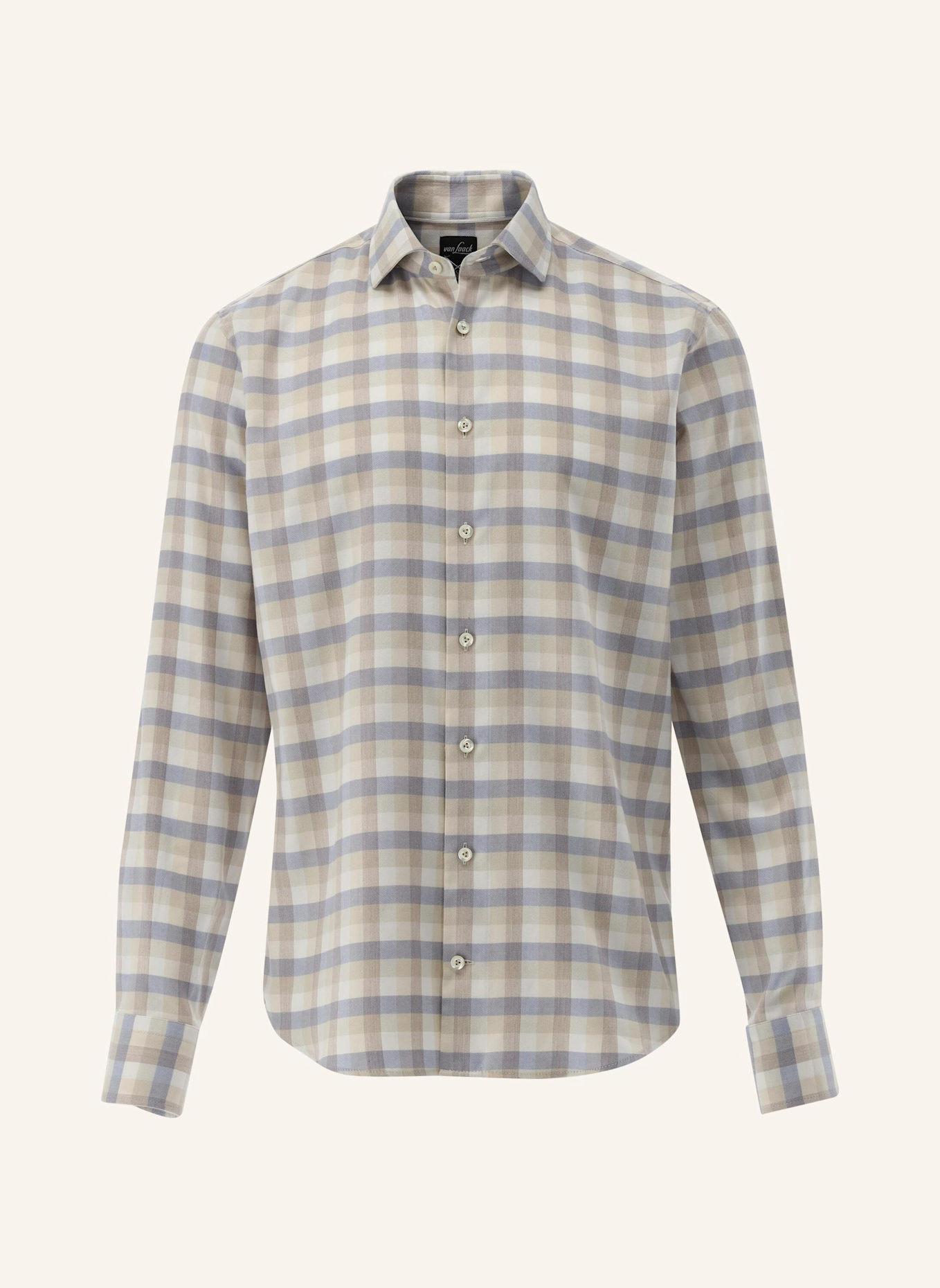 van Laack Hemd Slim Fit: BEIGE/ BRAUN