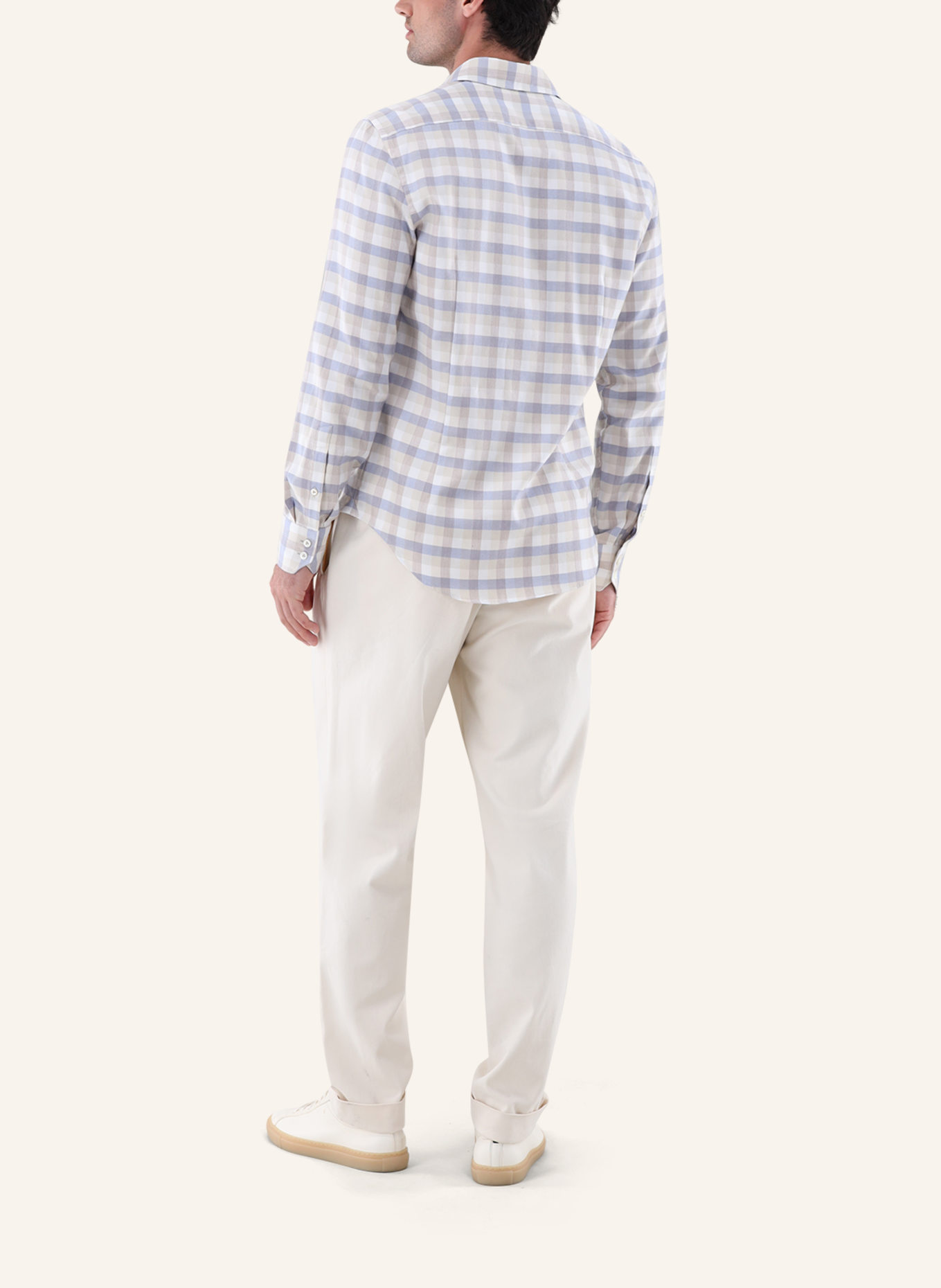 van Laack Hemd Slim Fit: BEIGE/ BRAUN