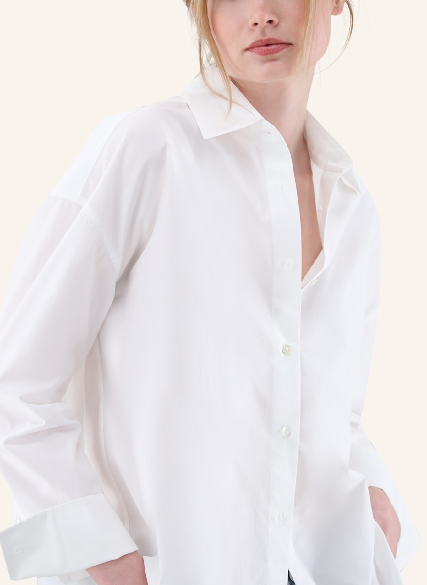 van Laack Bluse Modern Fit: WEISS