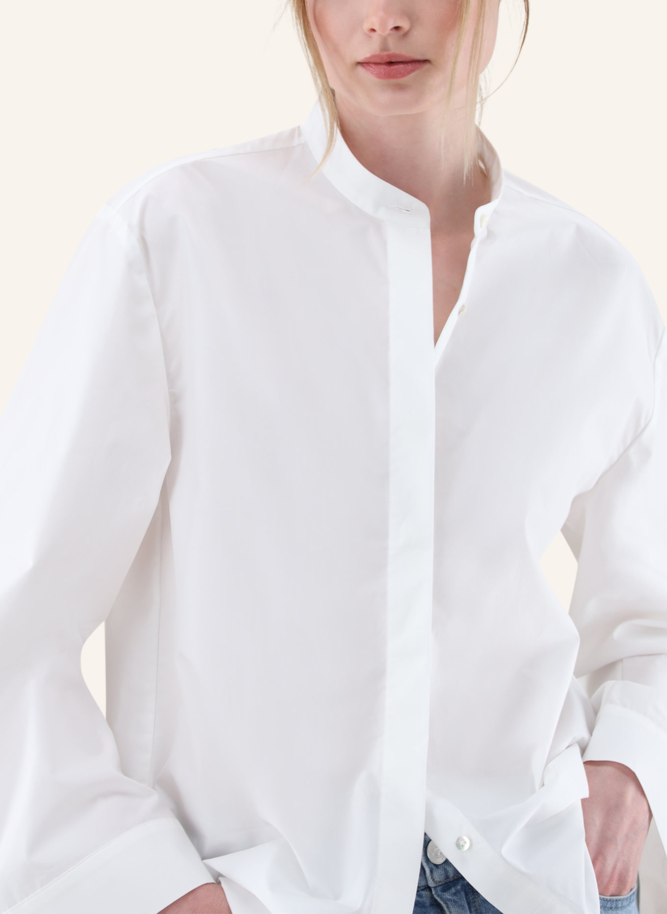 van Laack Bluse Modern Fit: WEISS