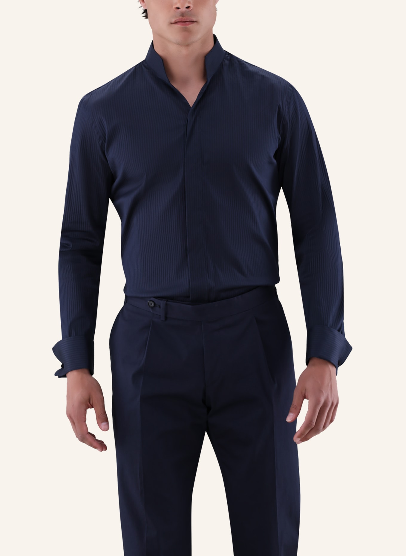 van Laack Hemd Slim Fit: DUNKELBLAU