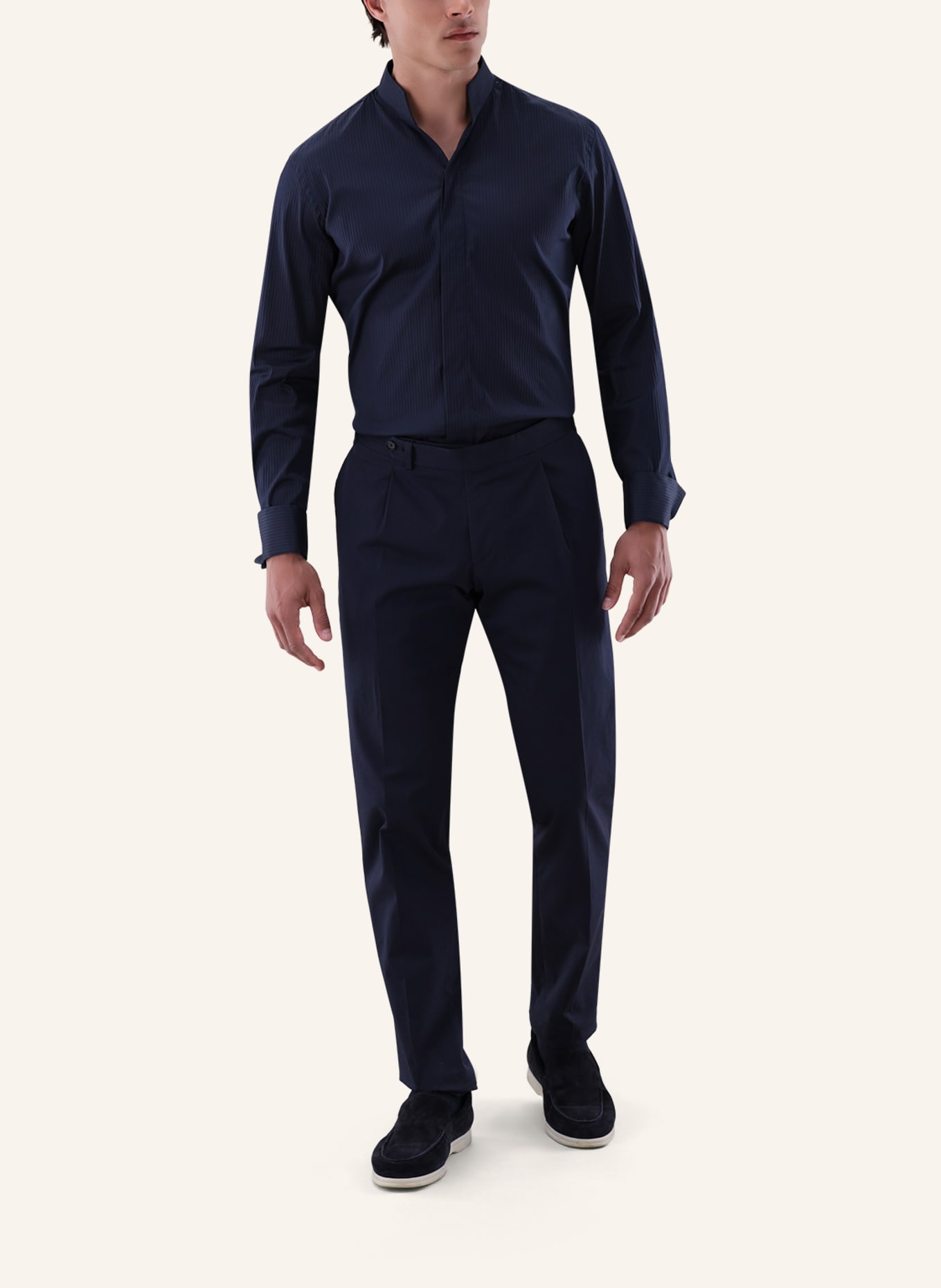 van Laack Hemd Slim Fit: DUNKELBLAU