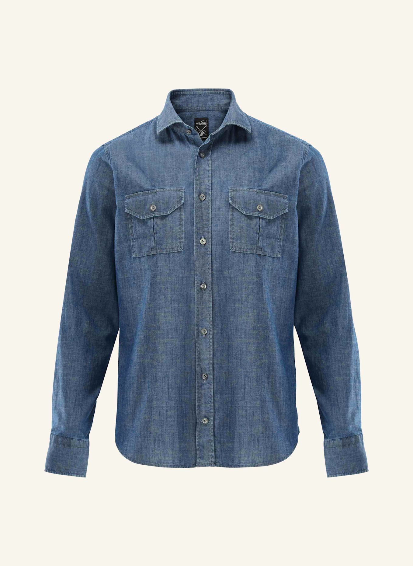 van Laack Hemd Slim Fit: BLAU