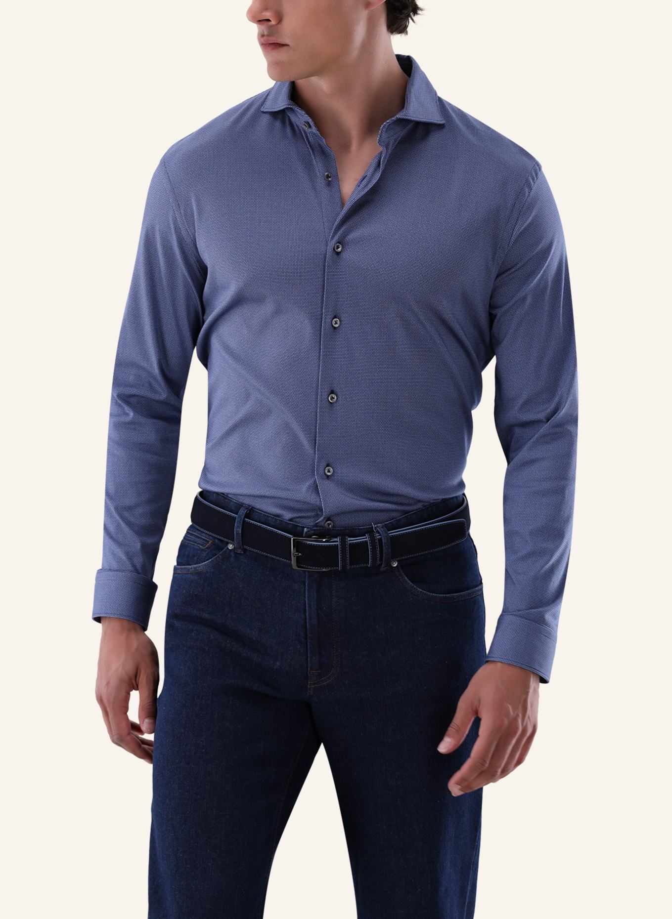 van Laack Hemd Tailor Fit: DUNKELBLAU