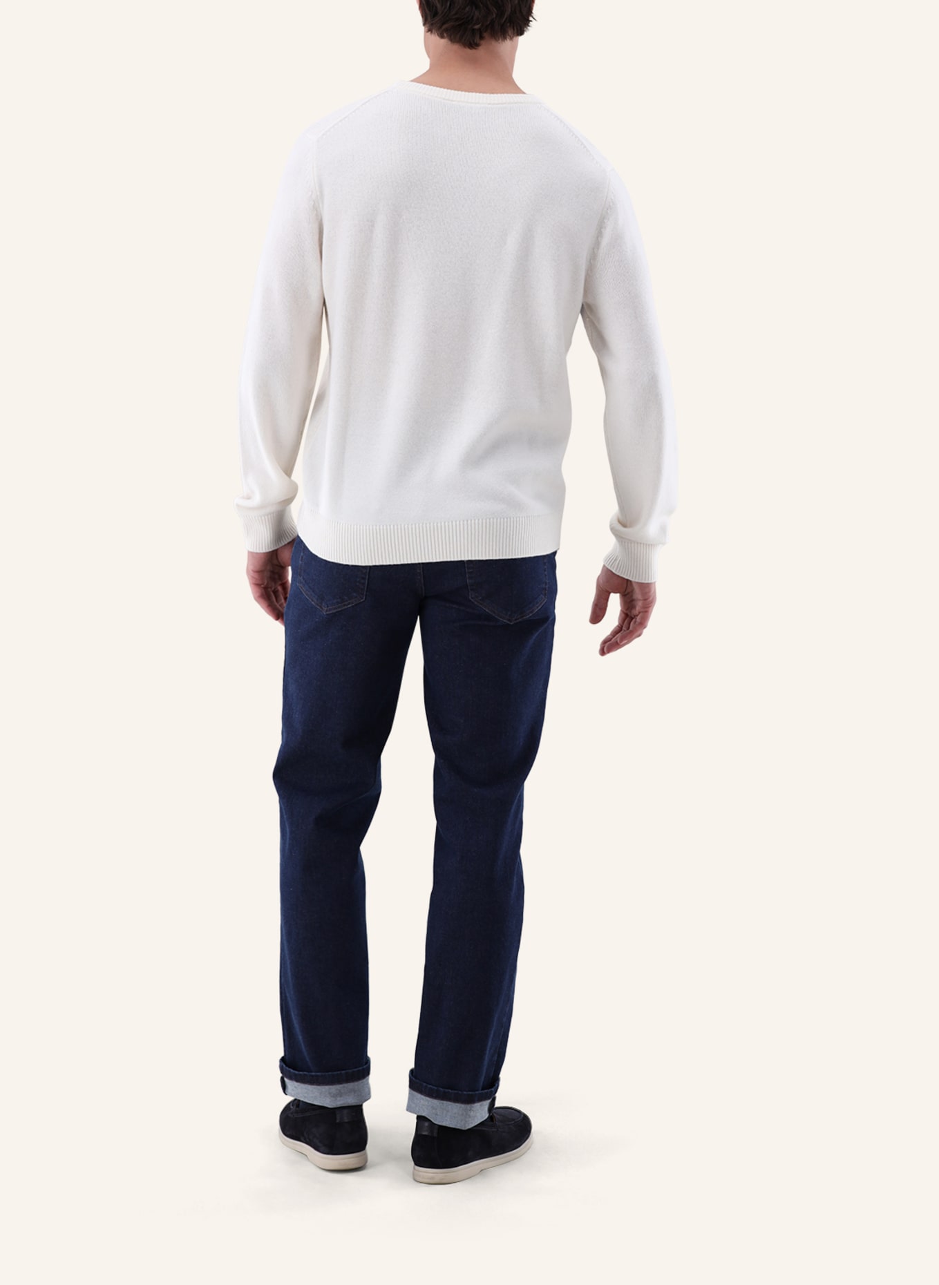 van Laack Pullover: BEIGE/ BRAUN