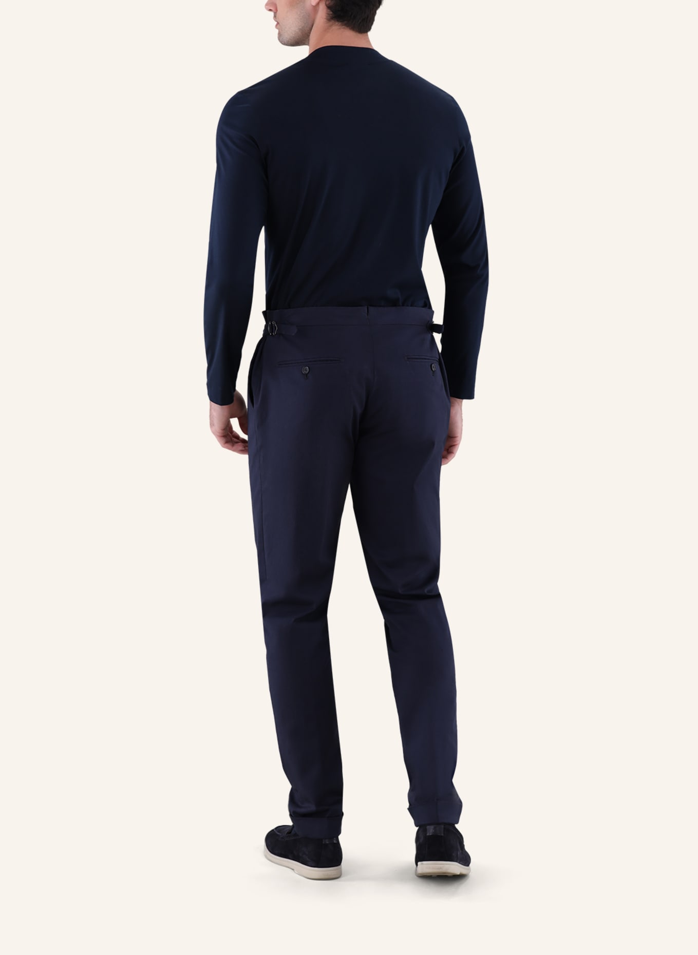 van Laack Longsleeves Polo: DUNKELBLAU
