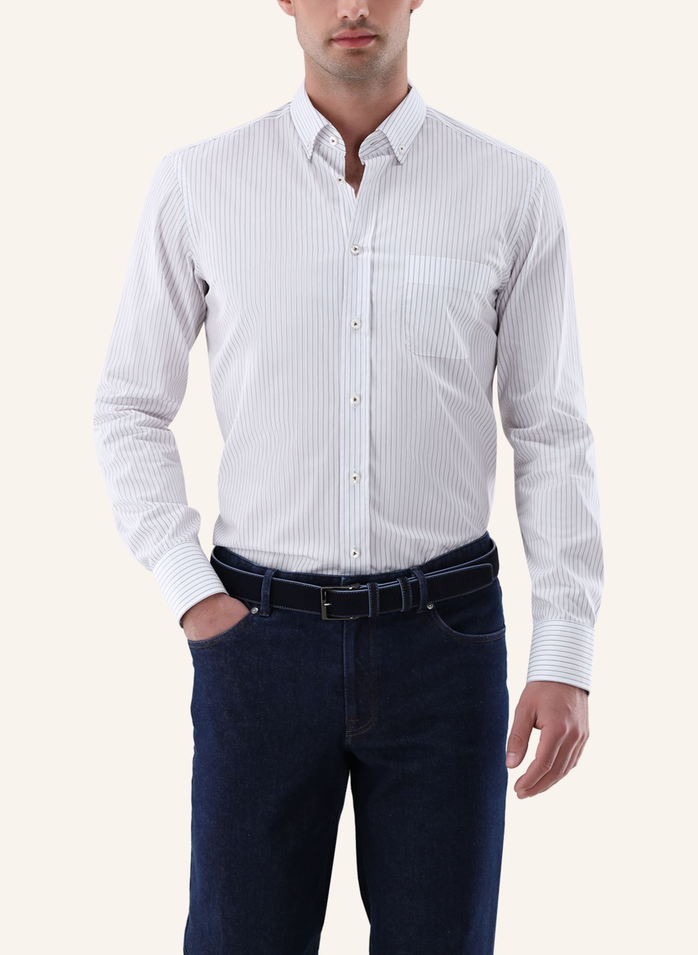 van Laack Hemd Tailor Fit: WEISS