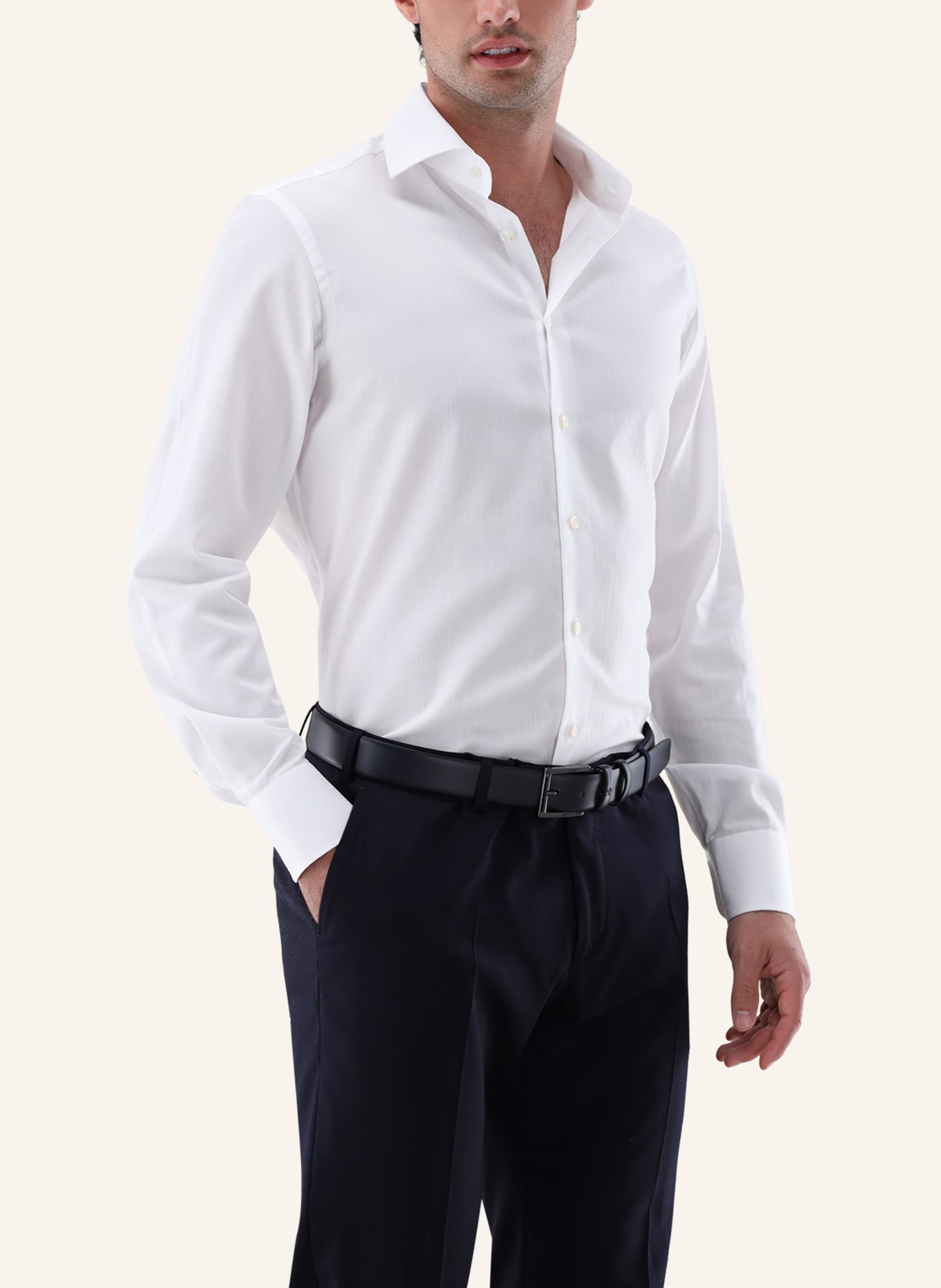 van Laack Hemd Tailor Fit: WEISS