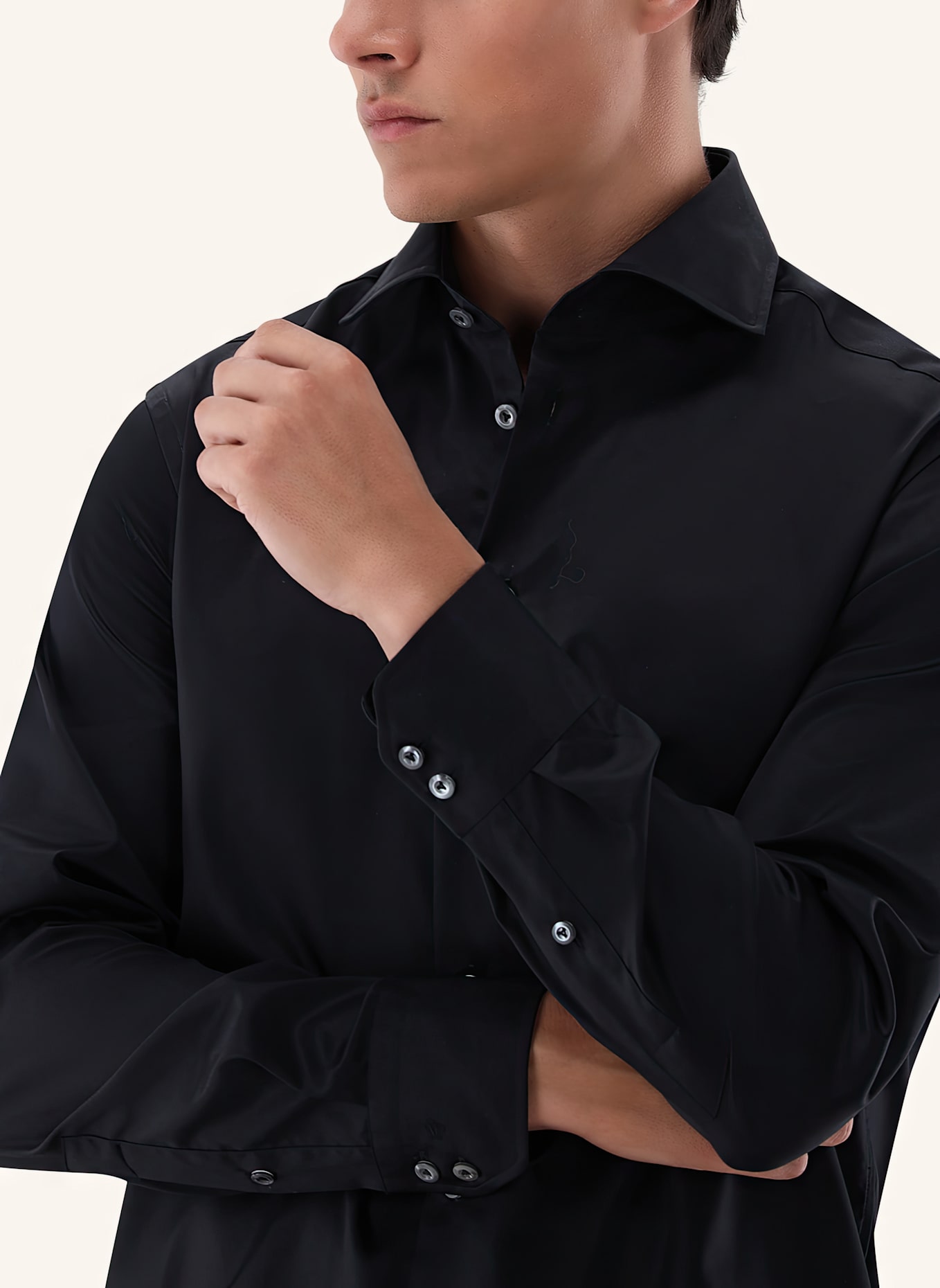 van Laack Hemd Tailor Fit: SCHWARZ