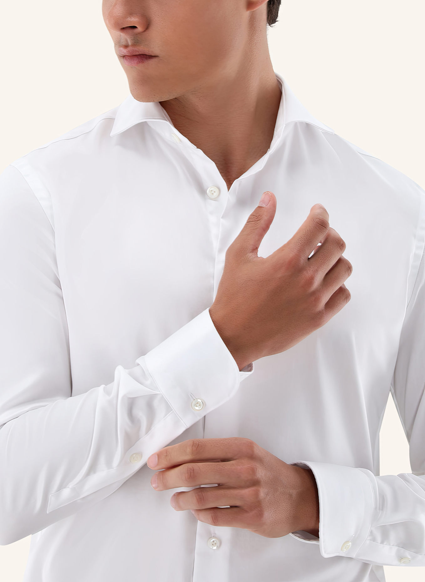 van Laack Hemd Slim Fit: WEISS