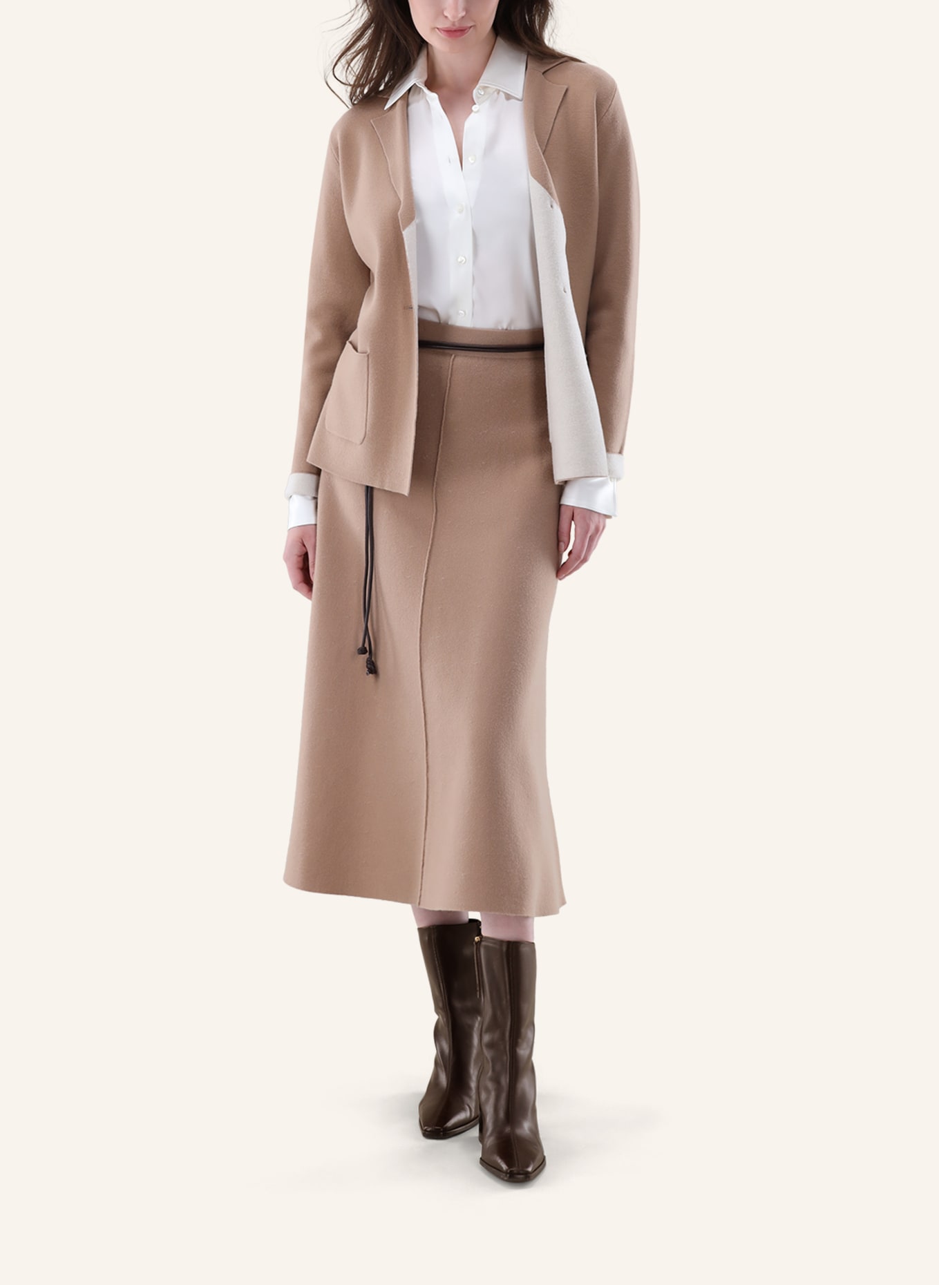 van Laack Jacke: BEIGE/ BRAUN