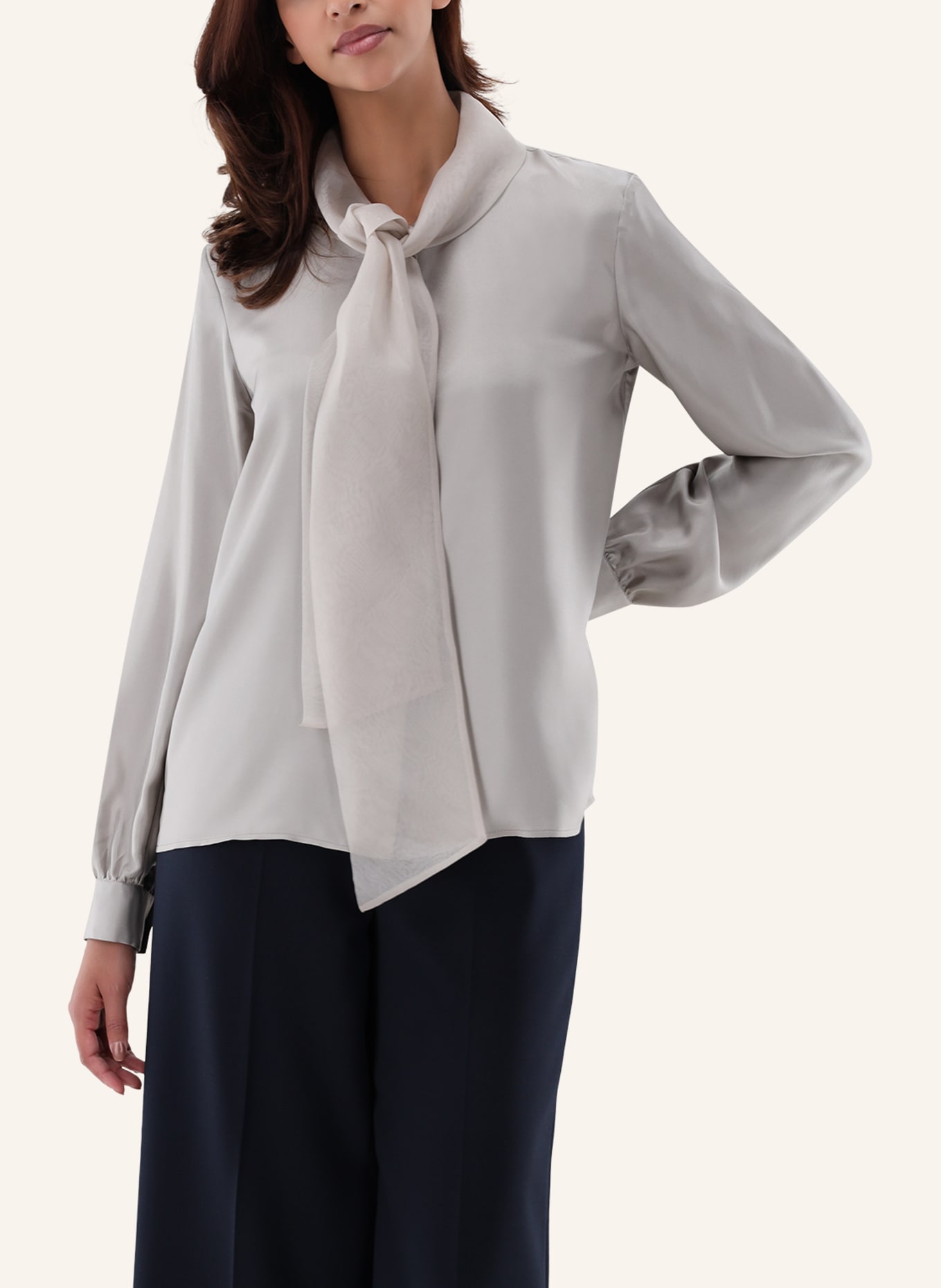 van Laack Bluse Modern Fit: GRAU