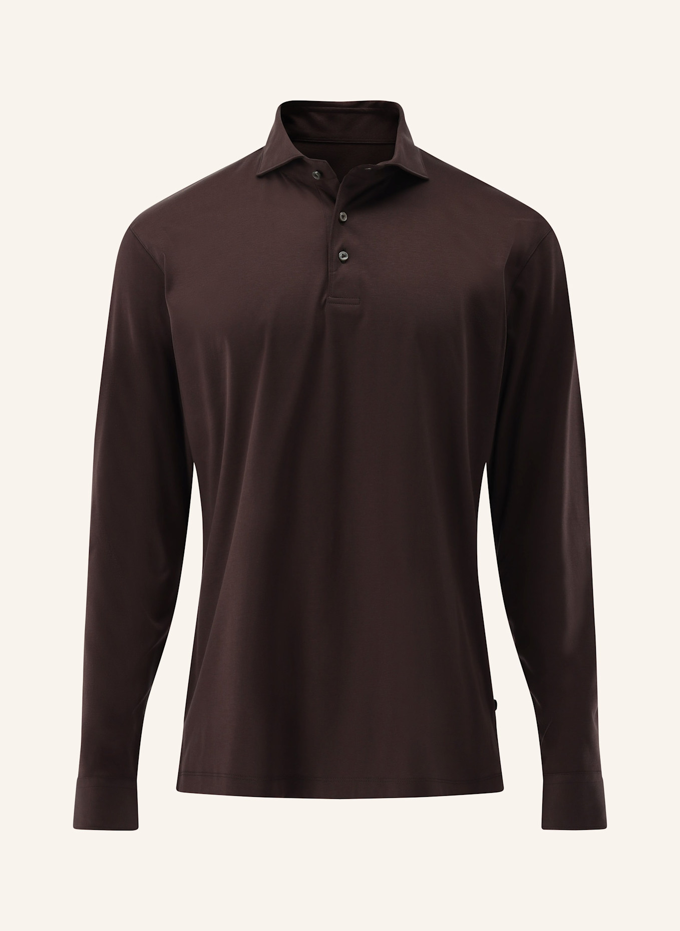 van Laack Hemd Polo: BRAUN