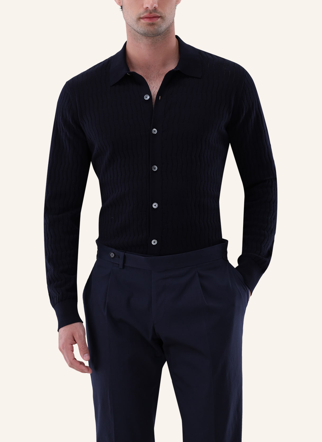 van Laack Pullover: DUNKELBLAU