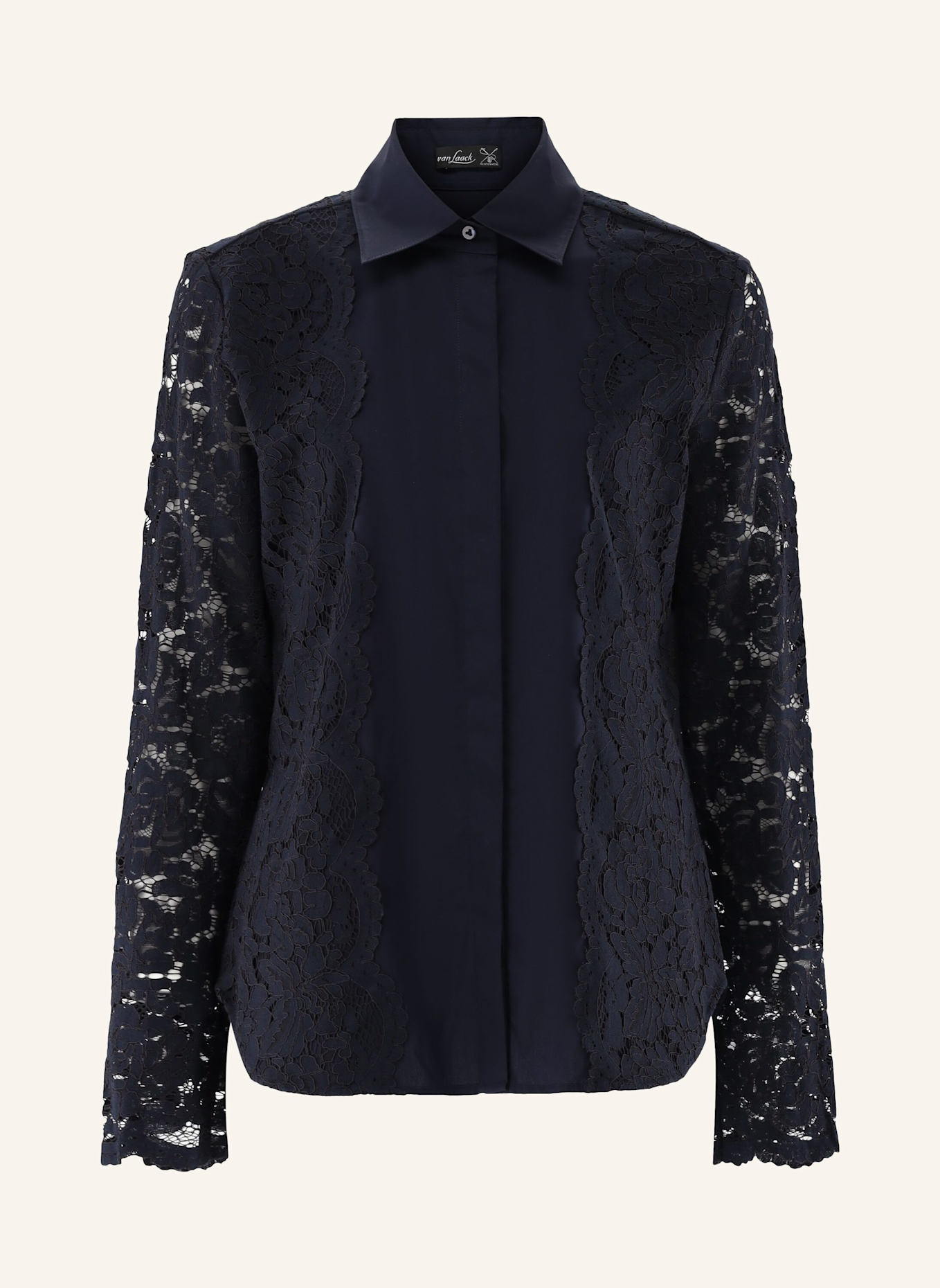 van Laack Bluse Modern Fit: DUNKELBLAU