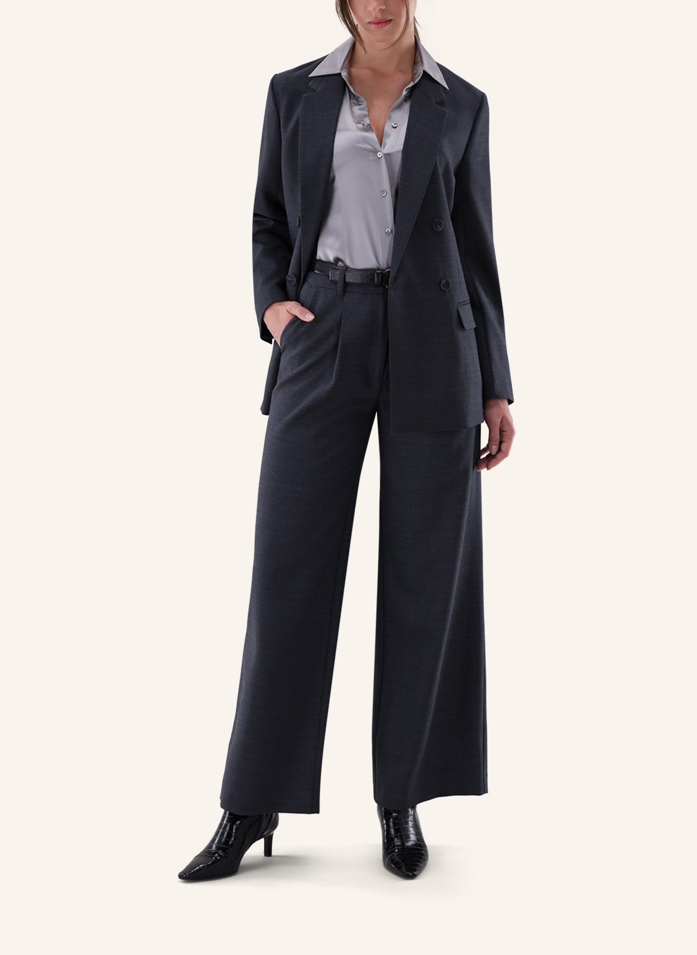 van Laack Mantel Modern Fit: DUNKELGRAU