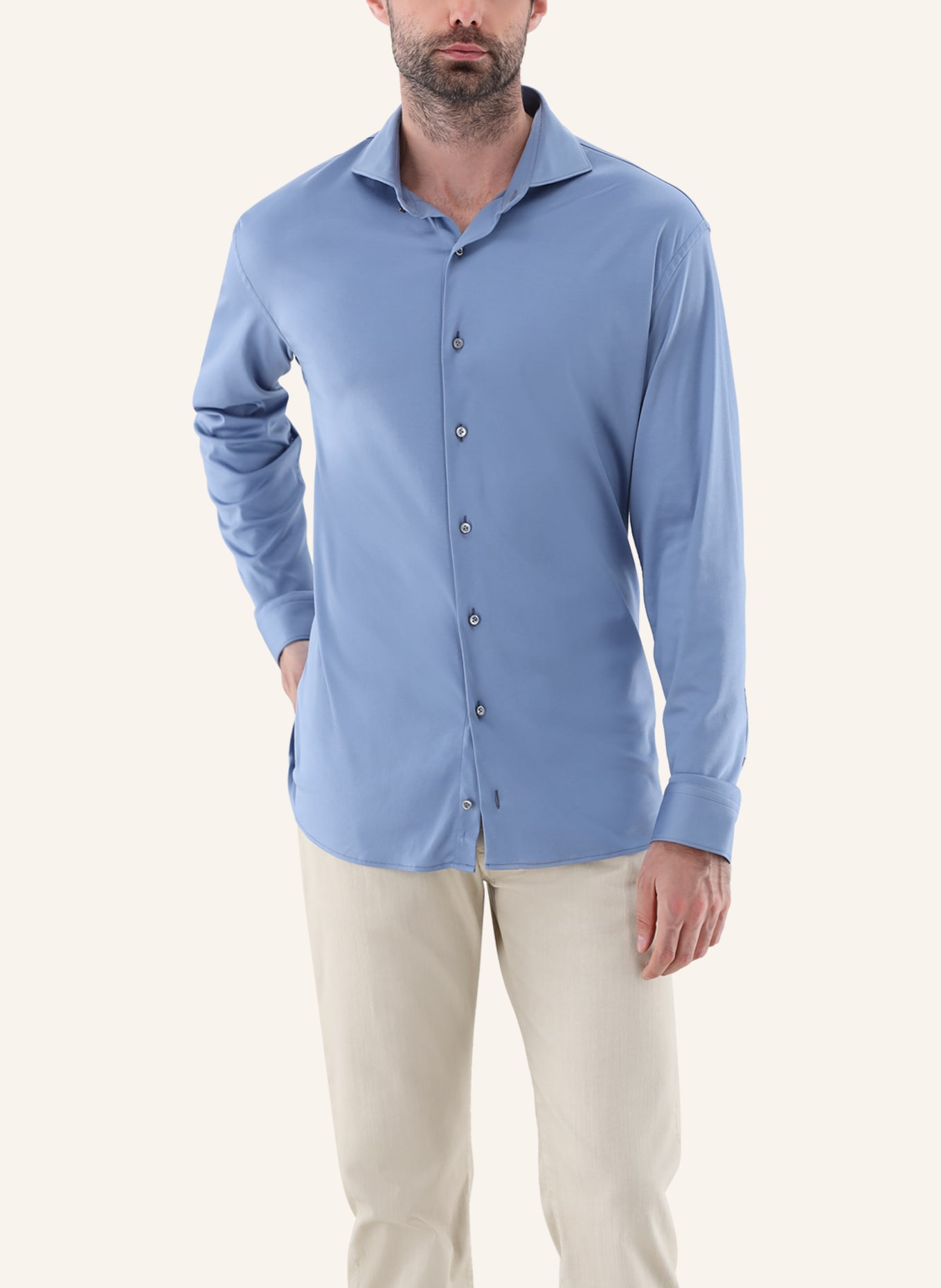 van Laack Hemd Tailor Fit: BLAU