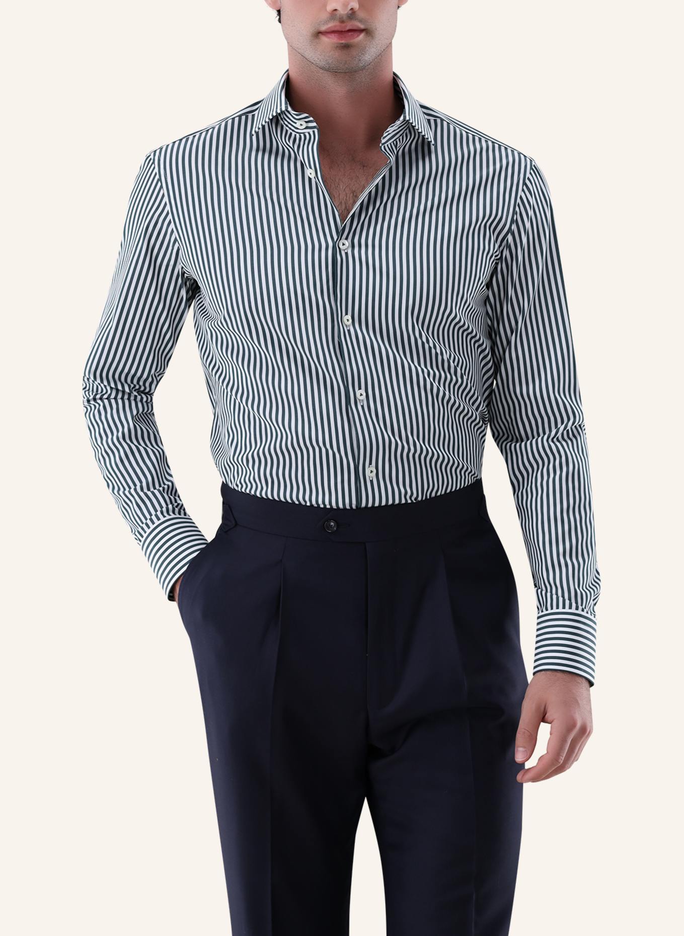 van Laack Hemd Tailor Fit: GRÜN