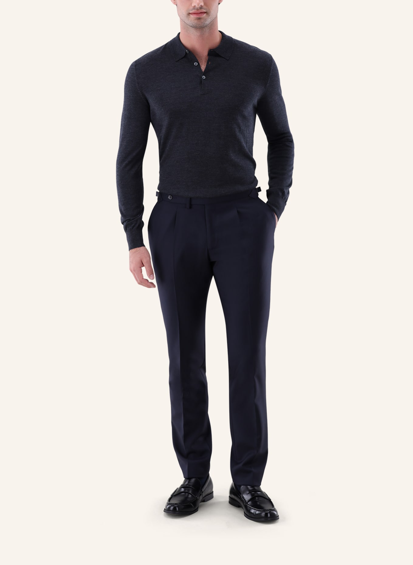 van Laack Pullover: DUNKELGRAU