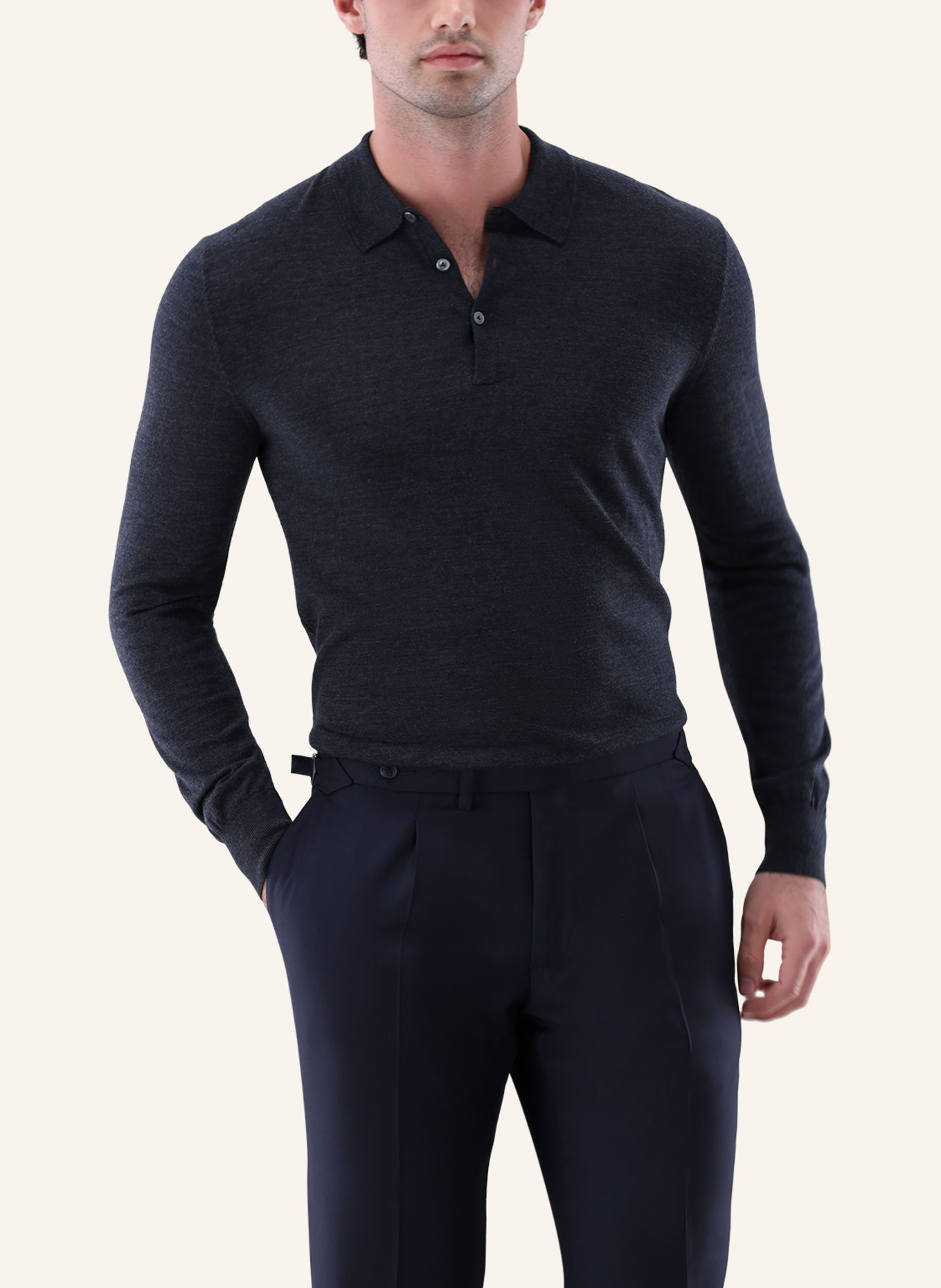 van Laack Pullover: DUNKELGRAU
