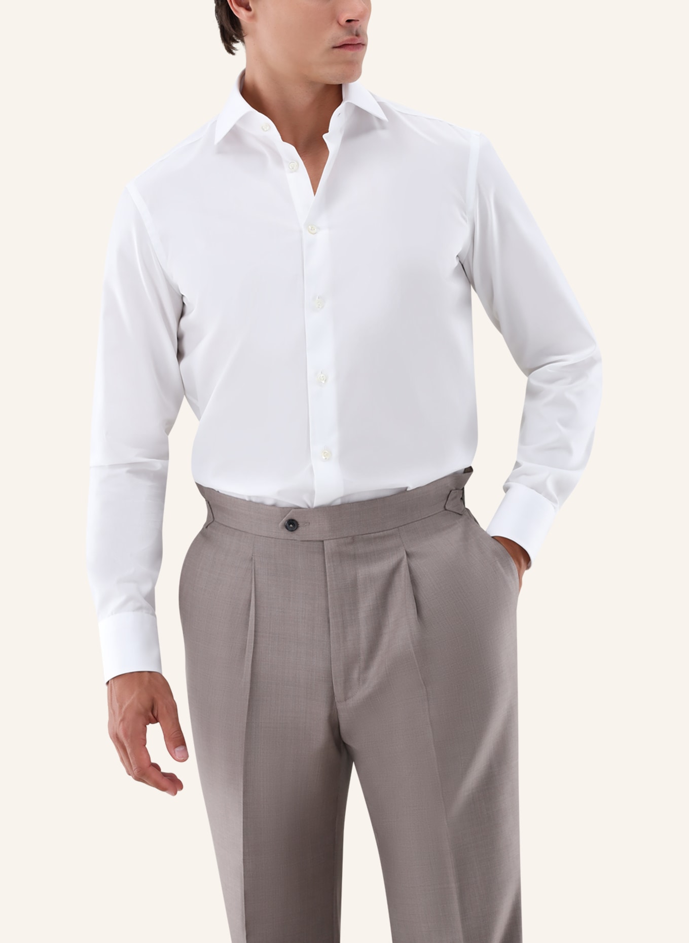 van Laack Hemd Tailor Fit: WEISS