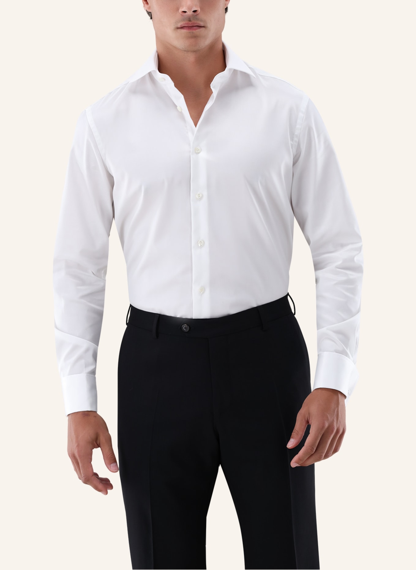 van Laack Hemd Tailor Fit: WEISS