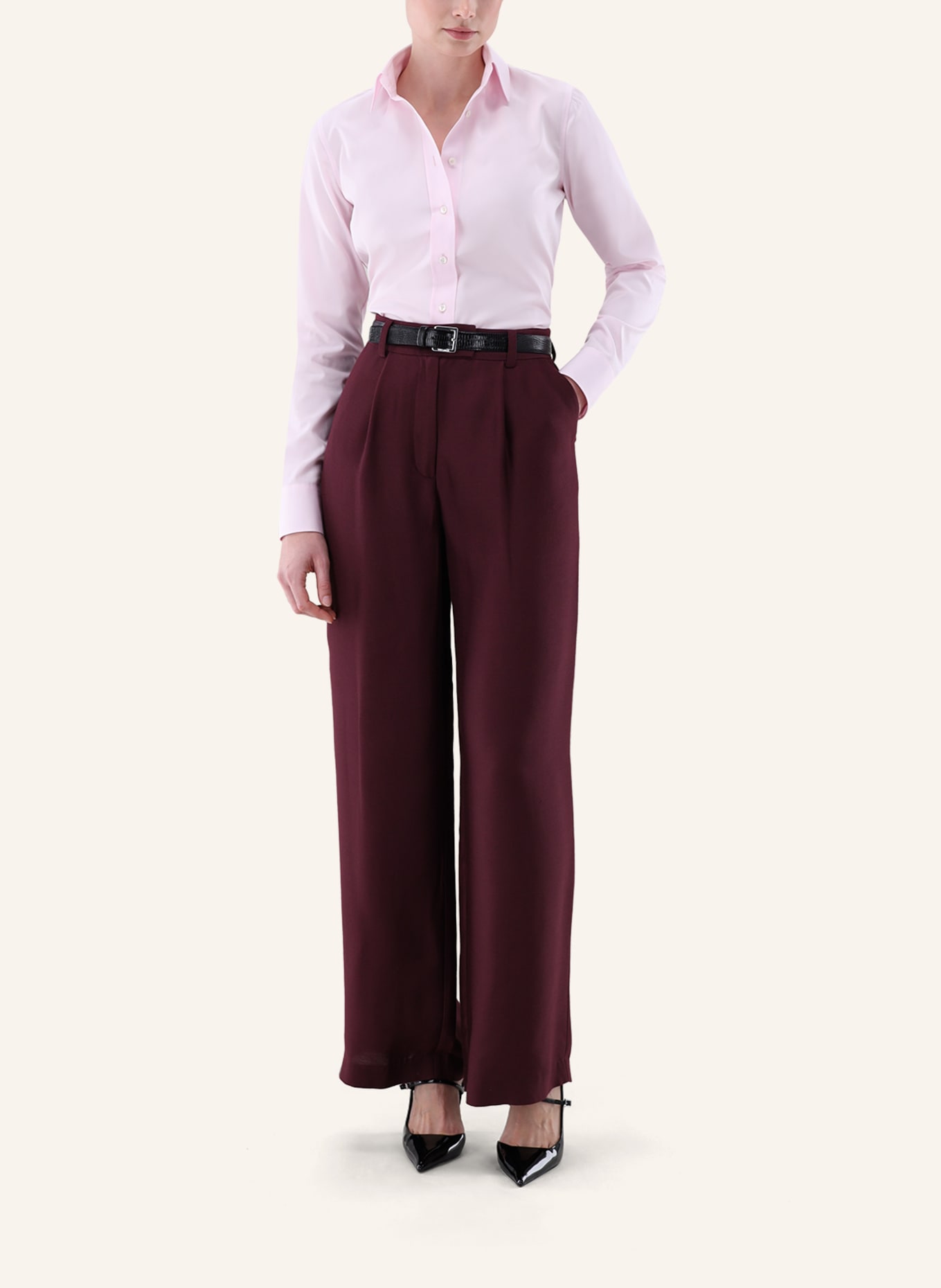 van Laack Bluse Modern Fit: ROT