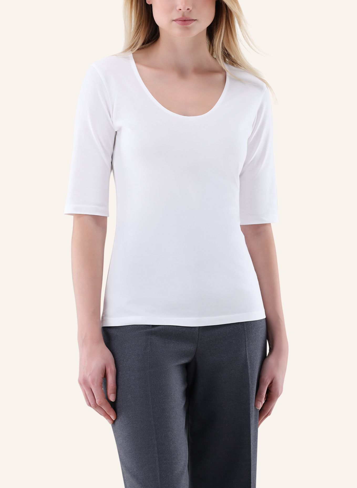 van Laack T-Shirt Modern Fit: WEISS