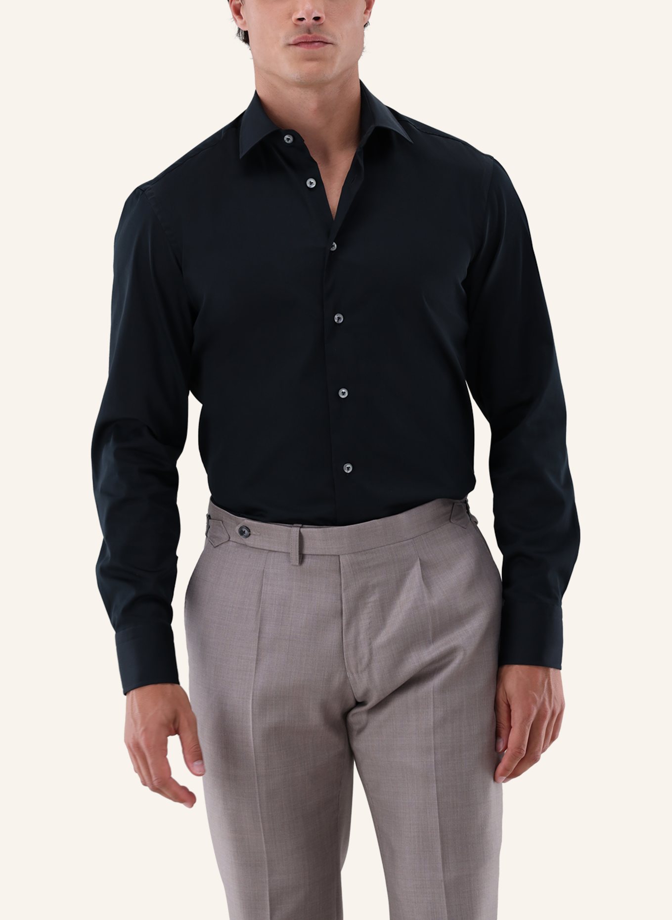 van Laack Hemd Tailor Fit: SCHWARZ