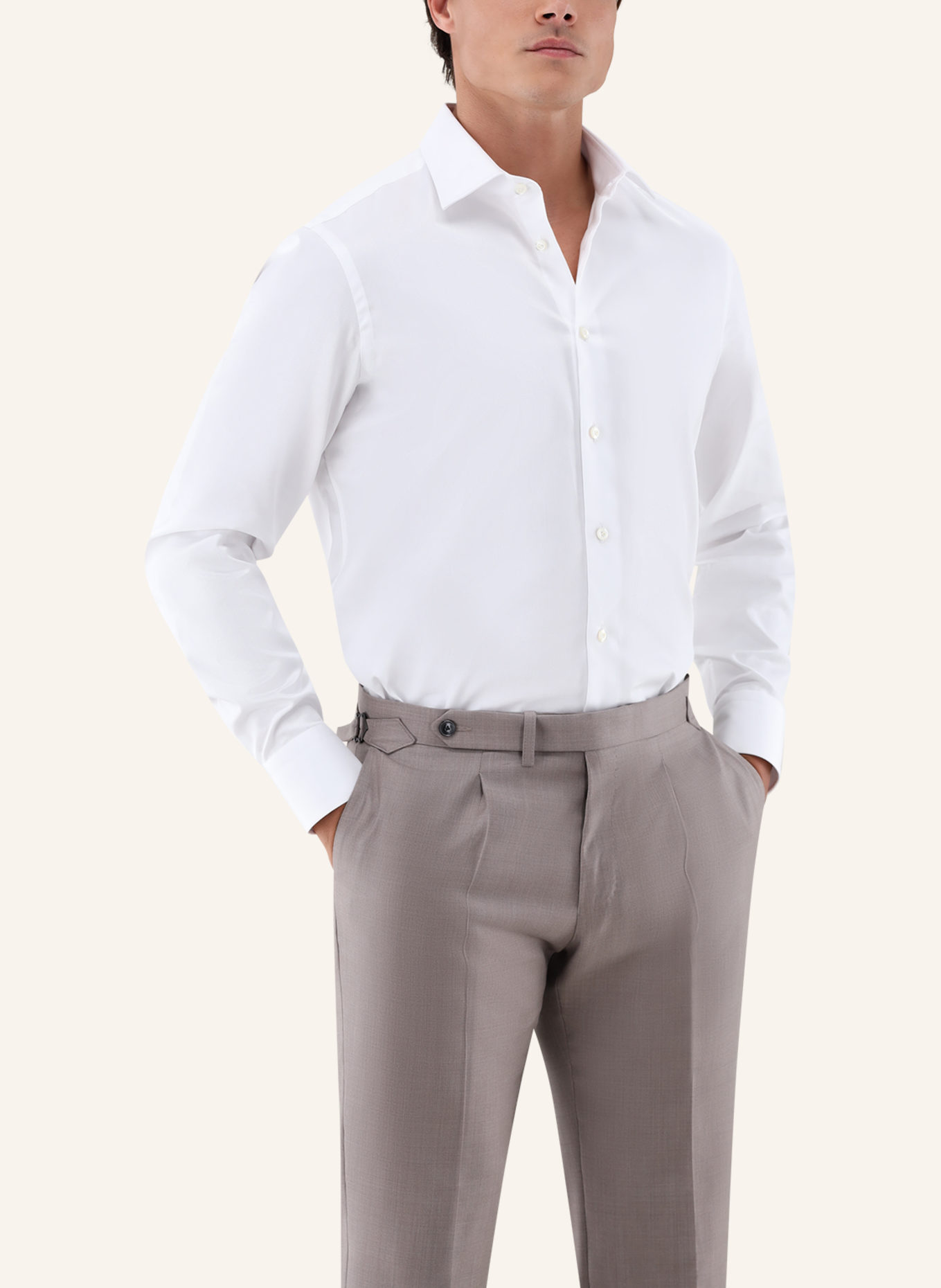 van Laack Hemd Tailor Fit: WEISS