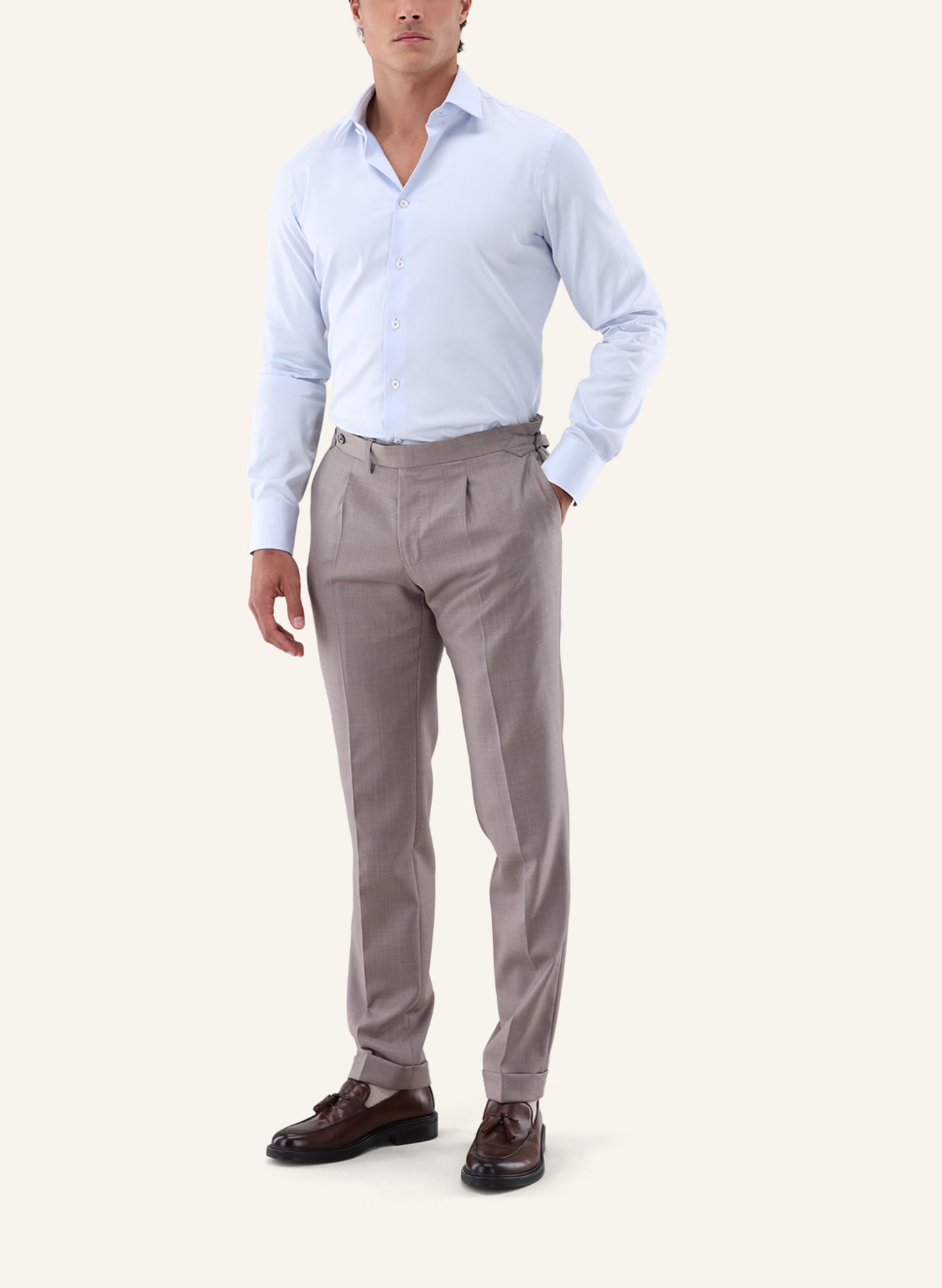 van Laack Hemd Slim Fit: HELLBLAU