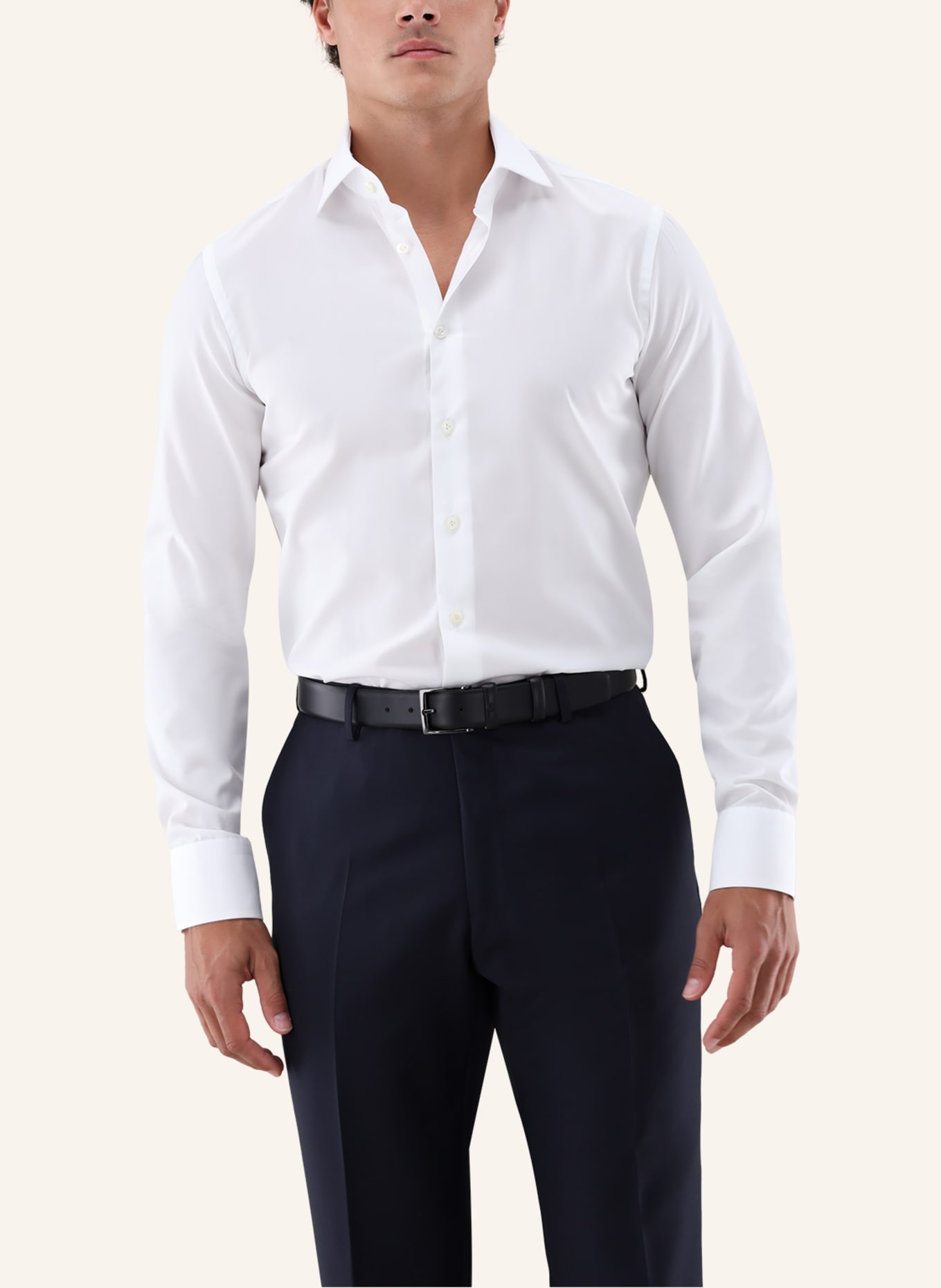 van Laack Hemd Slim Fit: WEISS