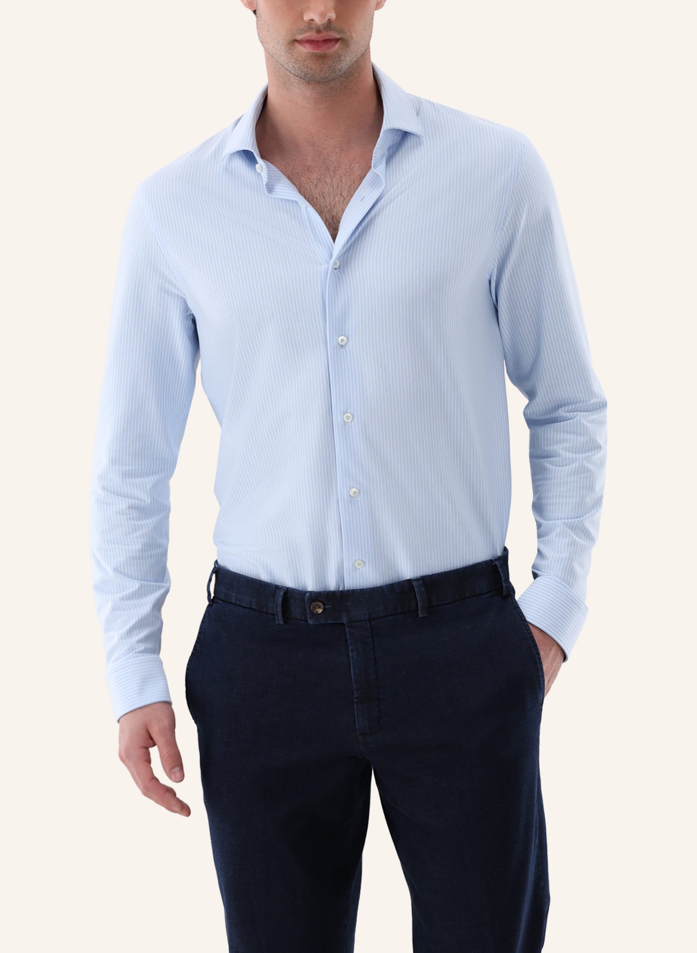 van Laack Hemd Slim Fit: BLAU